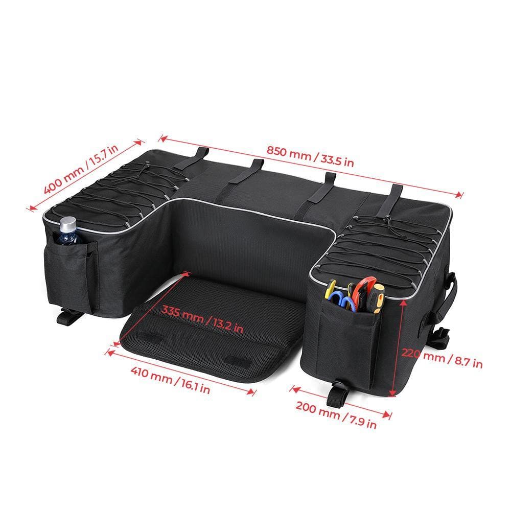 Kemimoto borsa portapacchi posteriore ATV impermeabile 600D