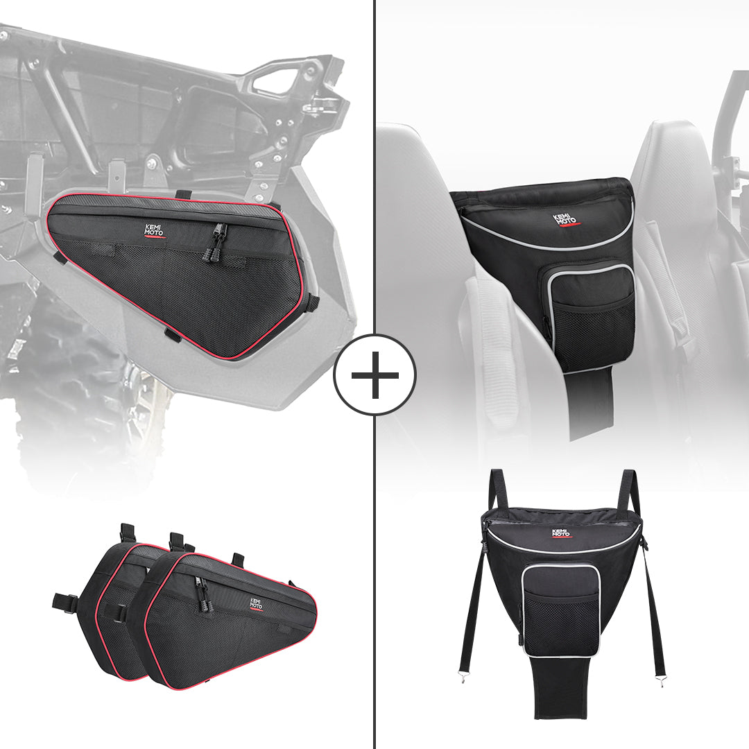 KEMIMOTO RZR XP 1000 borse portiera e tunnel set impermeabile