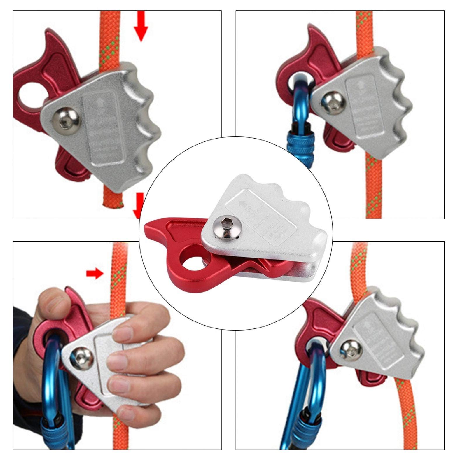 Kuuleyn blocco corda arrampicata alluminio 15kN argento