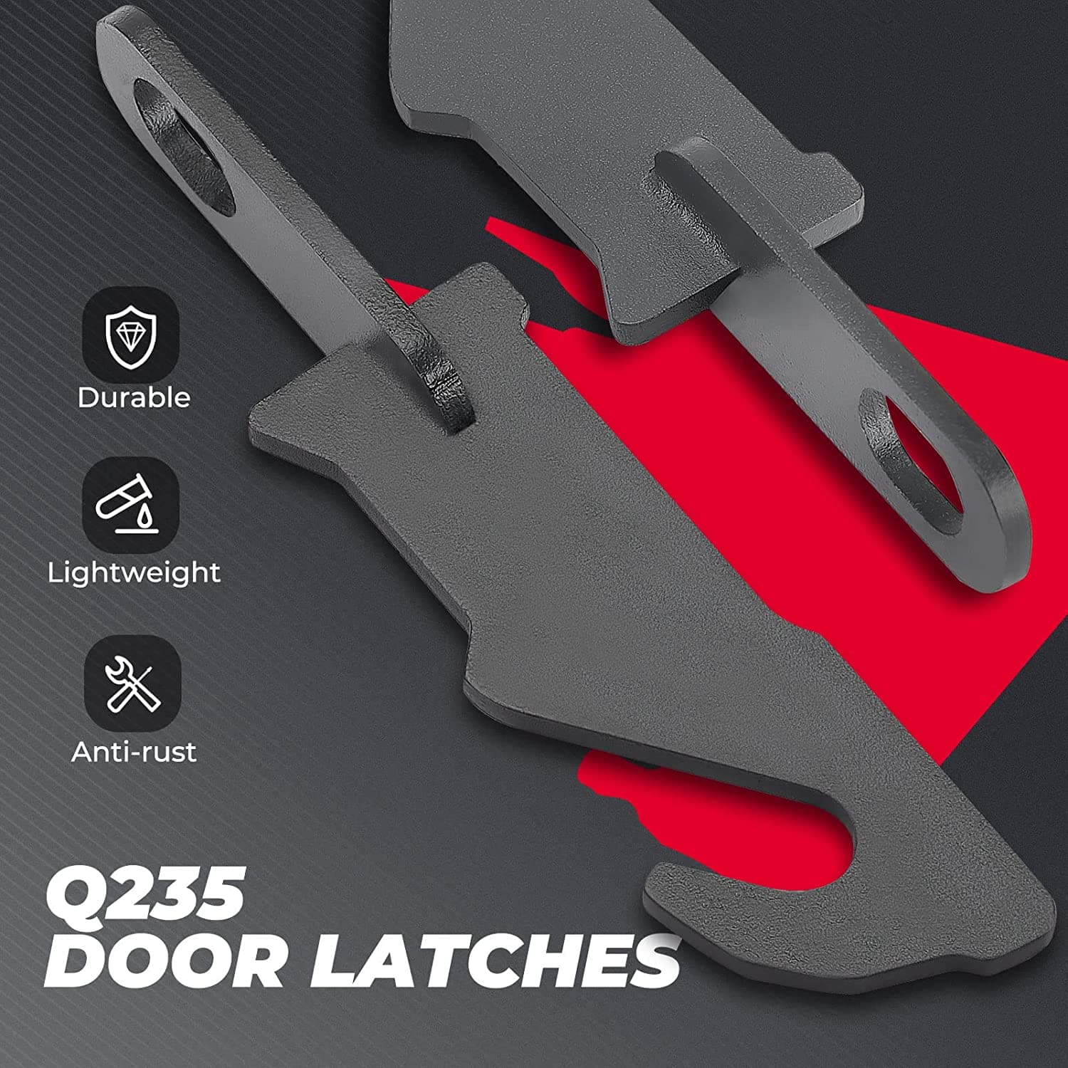Kemimoto RZR B0102-02301BK ganci porta neri coppia antiruggine