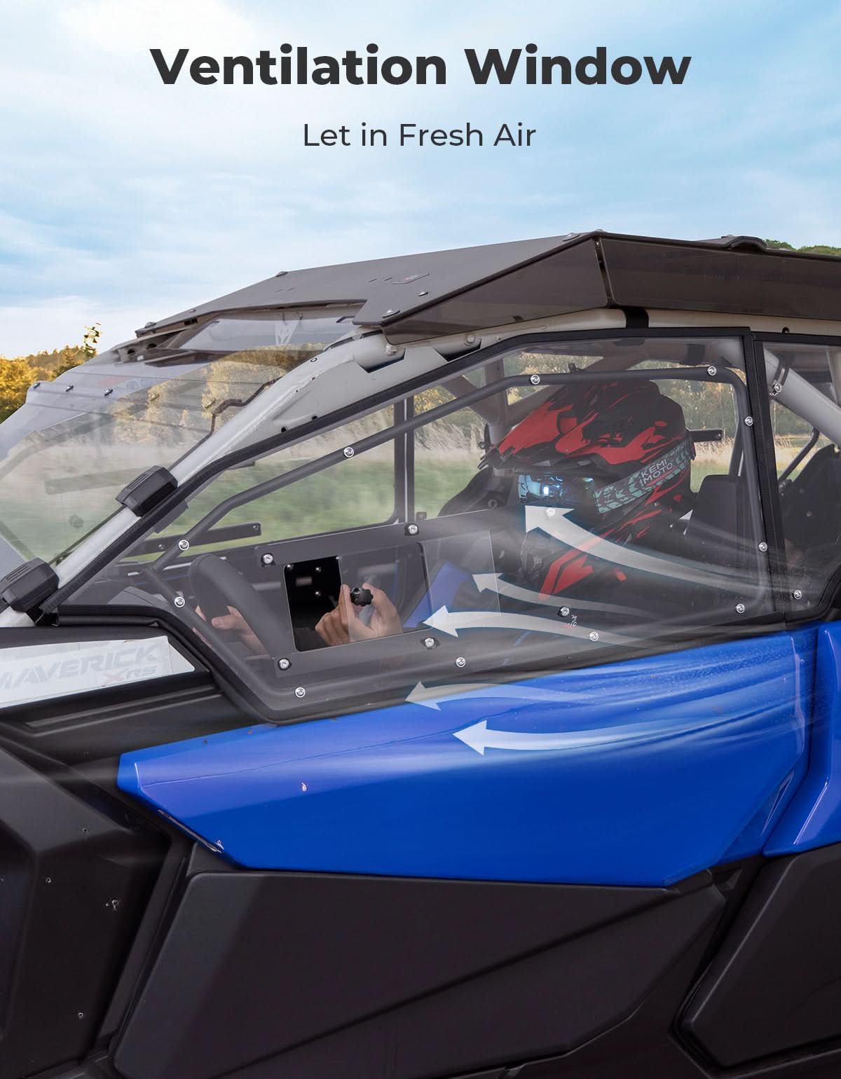 KEMIMOTO Maverick X3 MAX Porte Superiori Rigide Ventilate