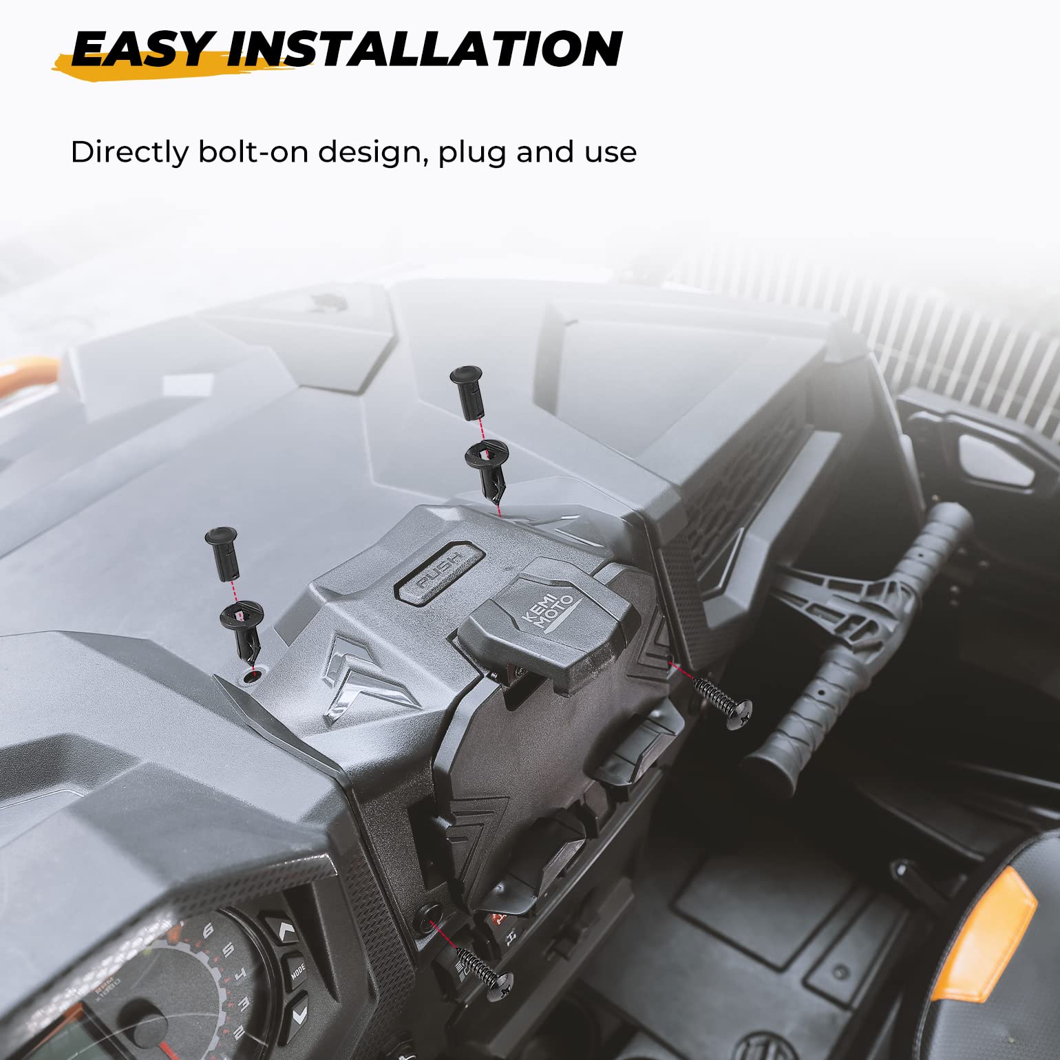 KEMIMOTO Porta Tablet Polaris RZR XP 1000 Turbo Bauletto 2,5L