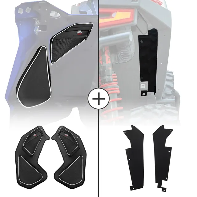 KEMIMOTO RZR PRO XP 4 set borse porta e parafanghi posteriori