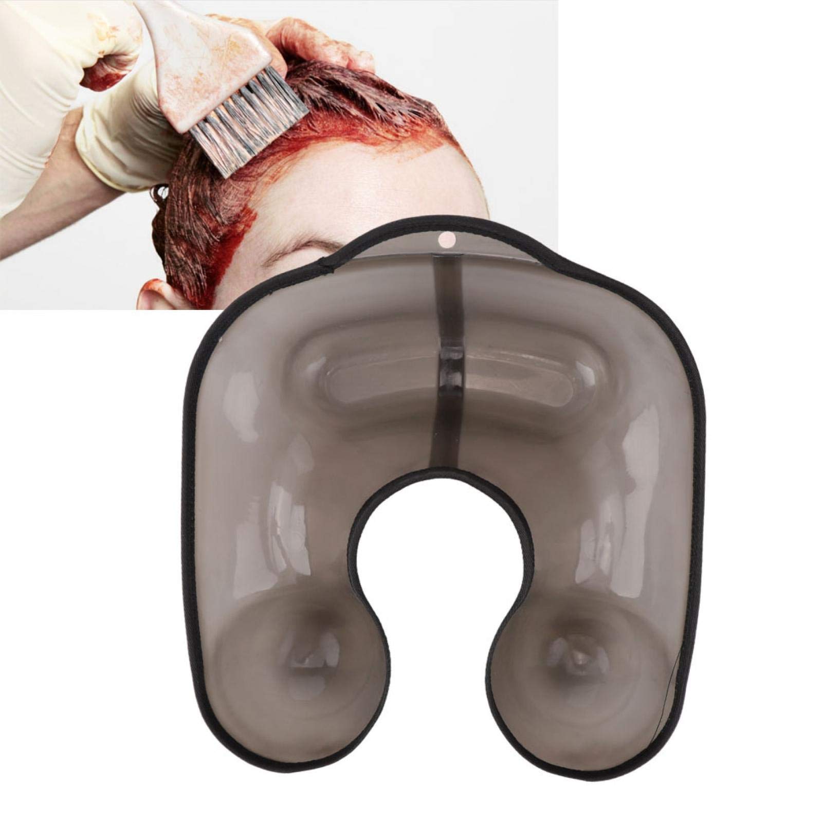 Kuuleyn Vassoio Collo Parrucchiere Tinta PVC Nero
