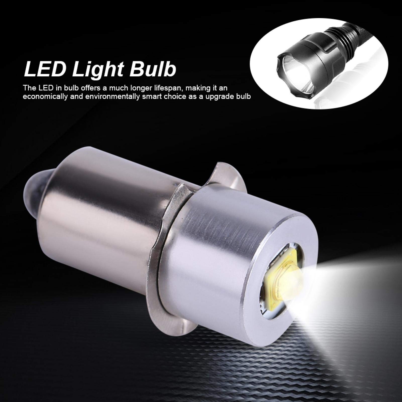 Kuuleyn Lampadina LED Torcia 5W 6-24V P13.5S Alta Luminosità