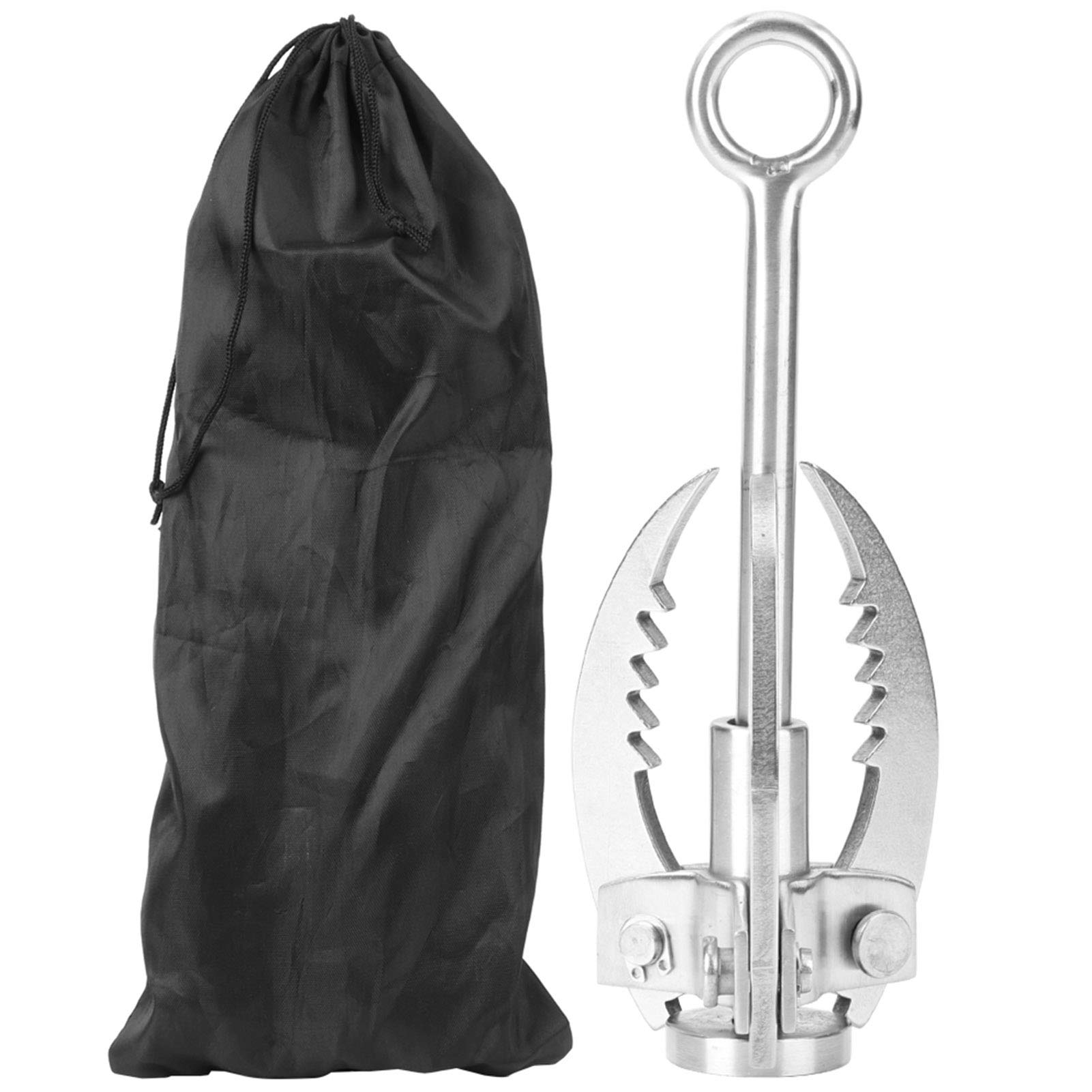 Kuuleyn Rampino Acciaio Inox 3 Artigli Pieghevole 350 kg