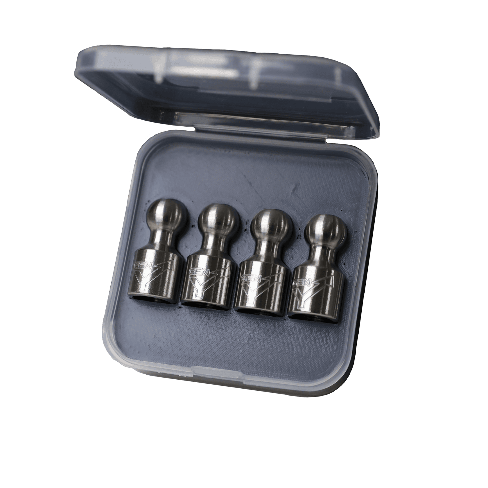 GEN-Y Hitch Tiny Hitch Balls tappi valvola acciaio set 4