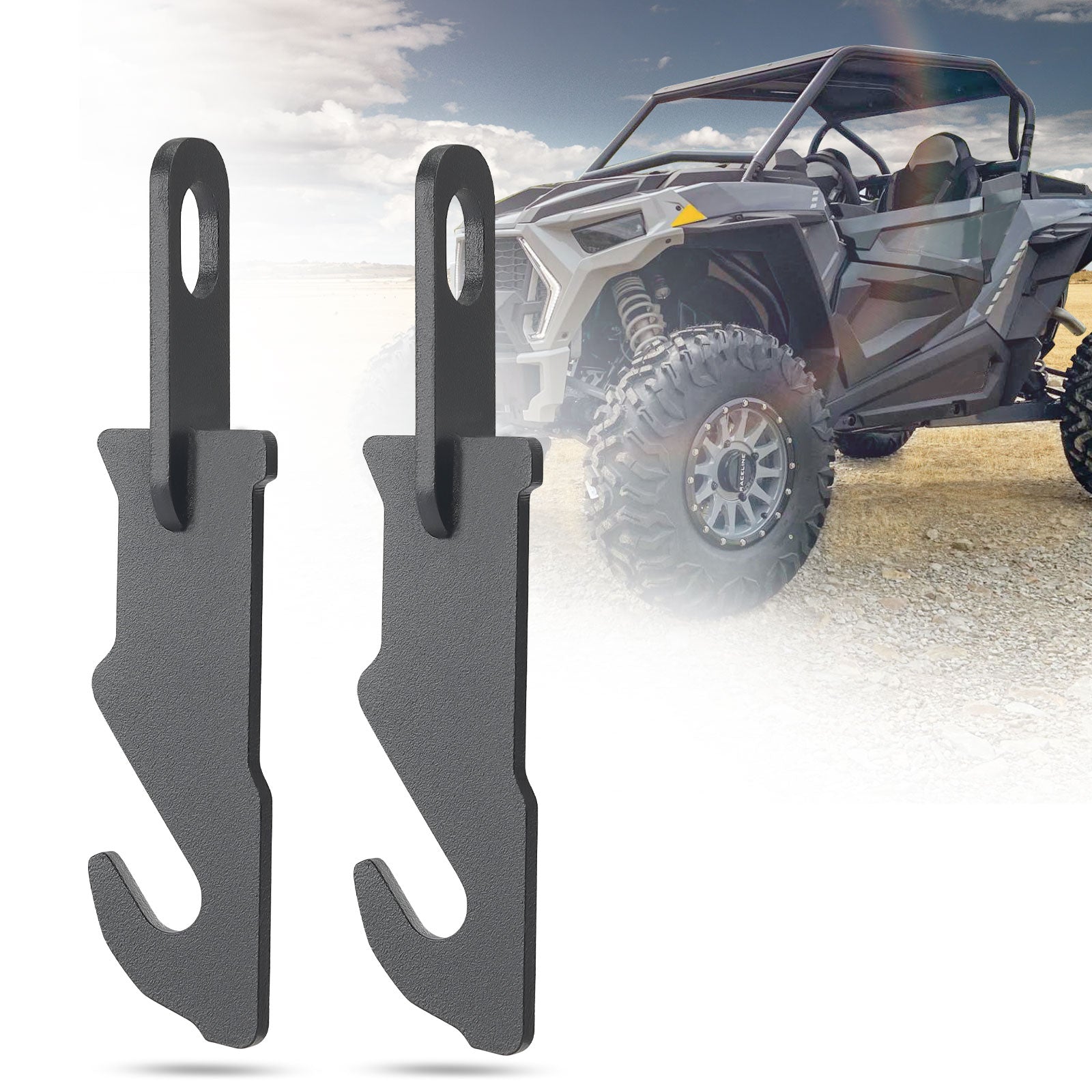 KEMIMOTO RZR mezze porte inferiori e ganci porta acciaio