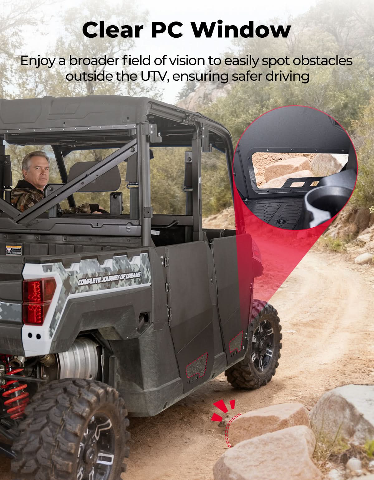 KEMIMOTO Ranger Crew XP 1000 mezze porte alluminio