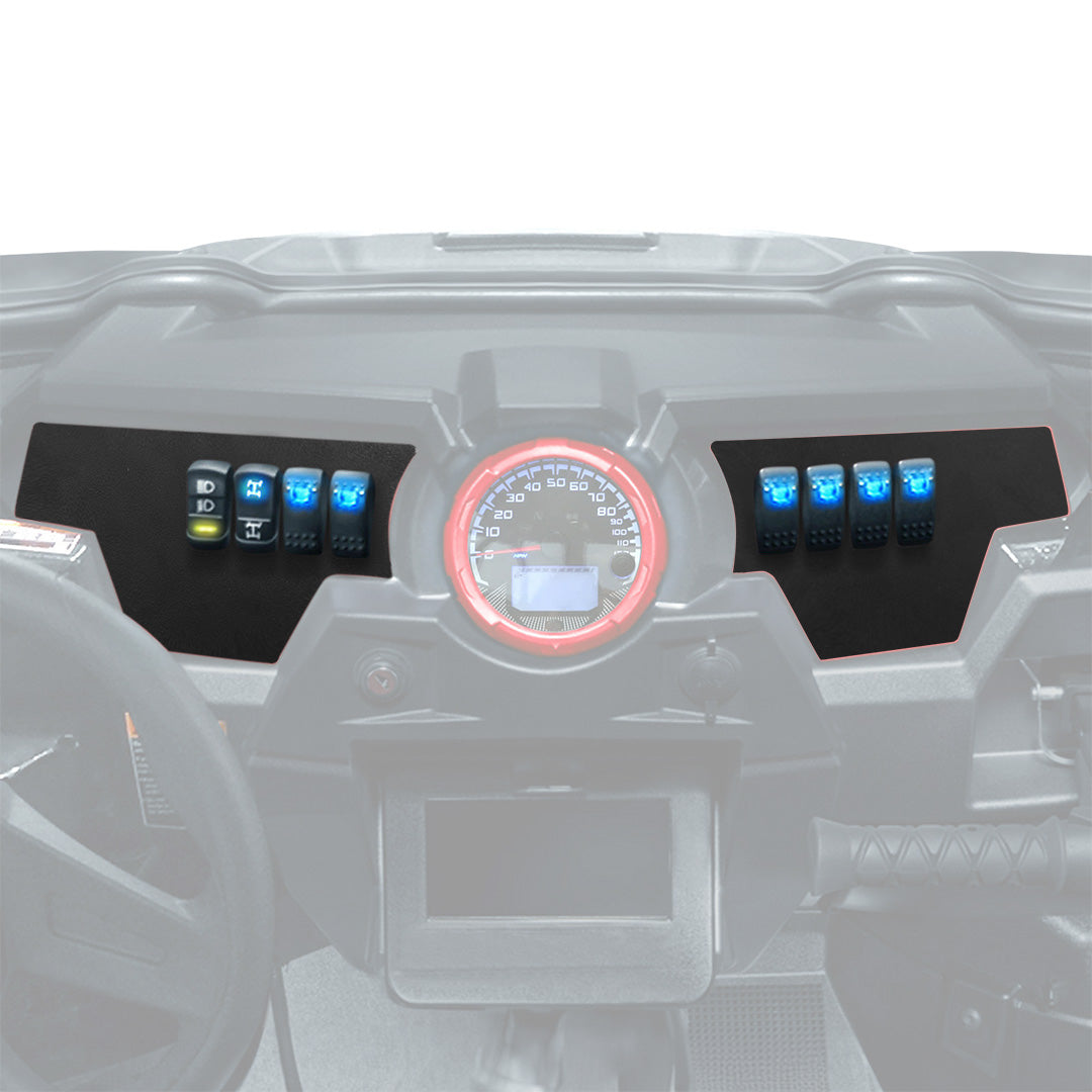 KEMIMOTO RZR XP 1000 pannello plancia alluminio 8 interruttori 2pz