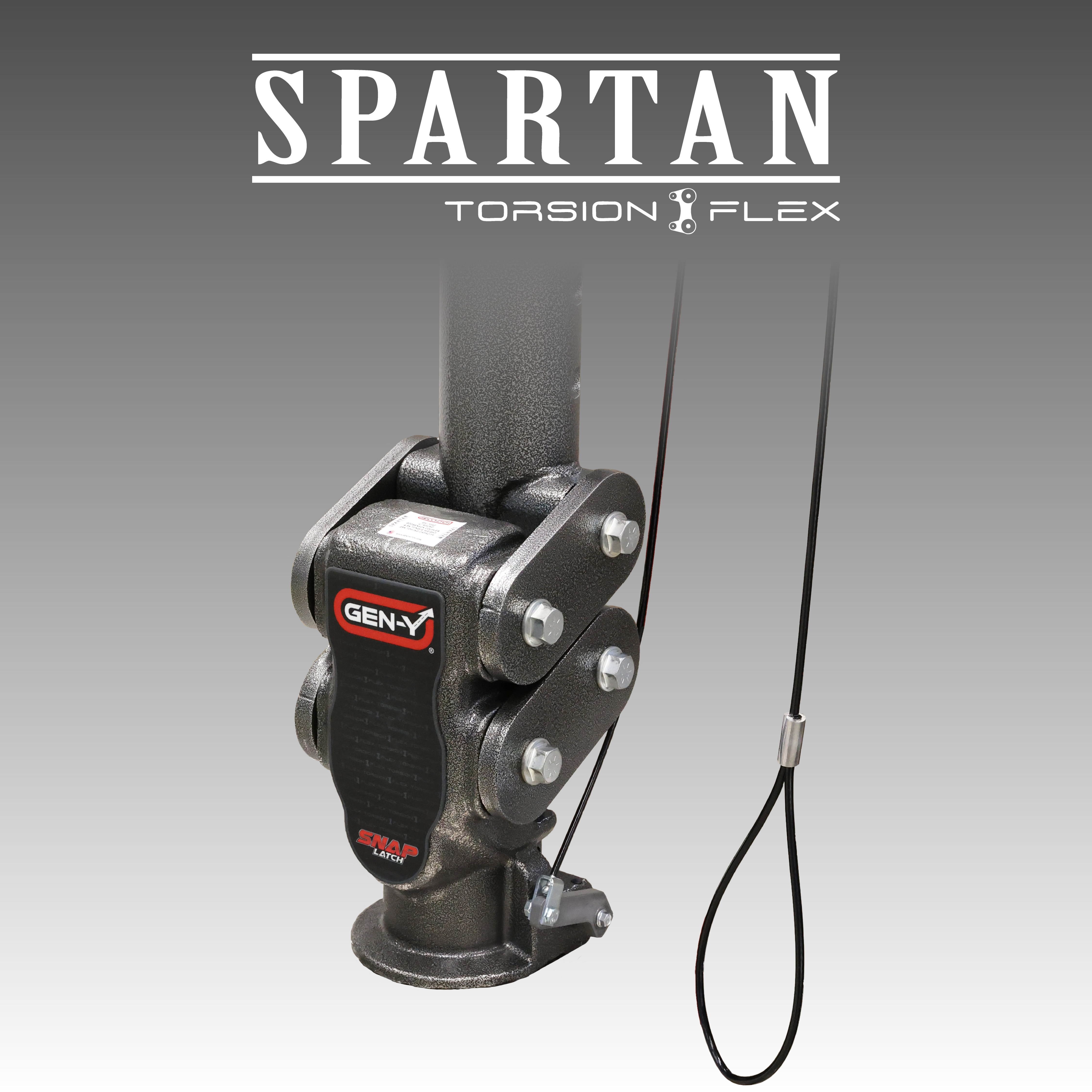 GEN-Y Spartan GH-7052 Gancio Collo d'Oca 4" Quadro 25K Torsion