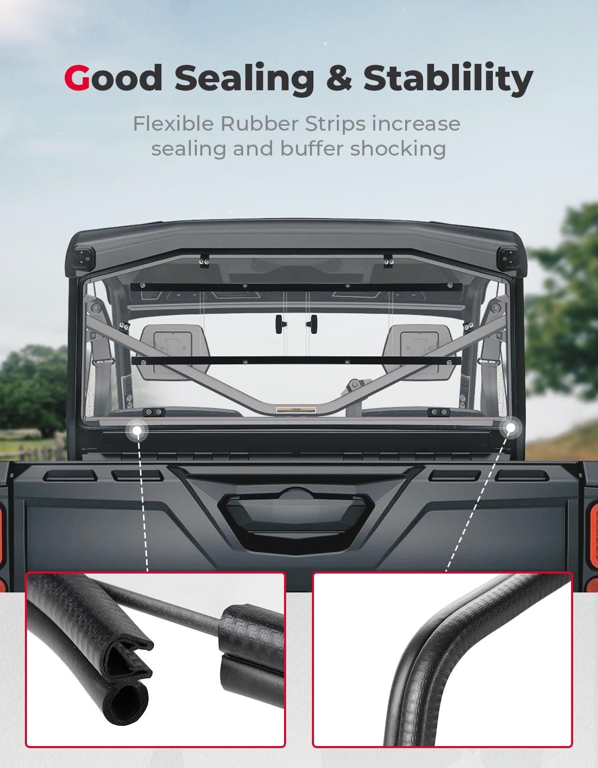 KEMIMOTO Lunotto Scorrevole Can-Am Defender HD Policarb.