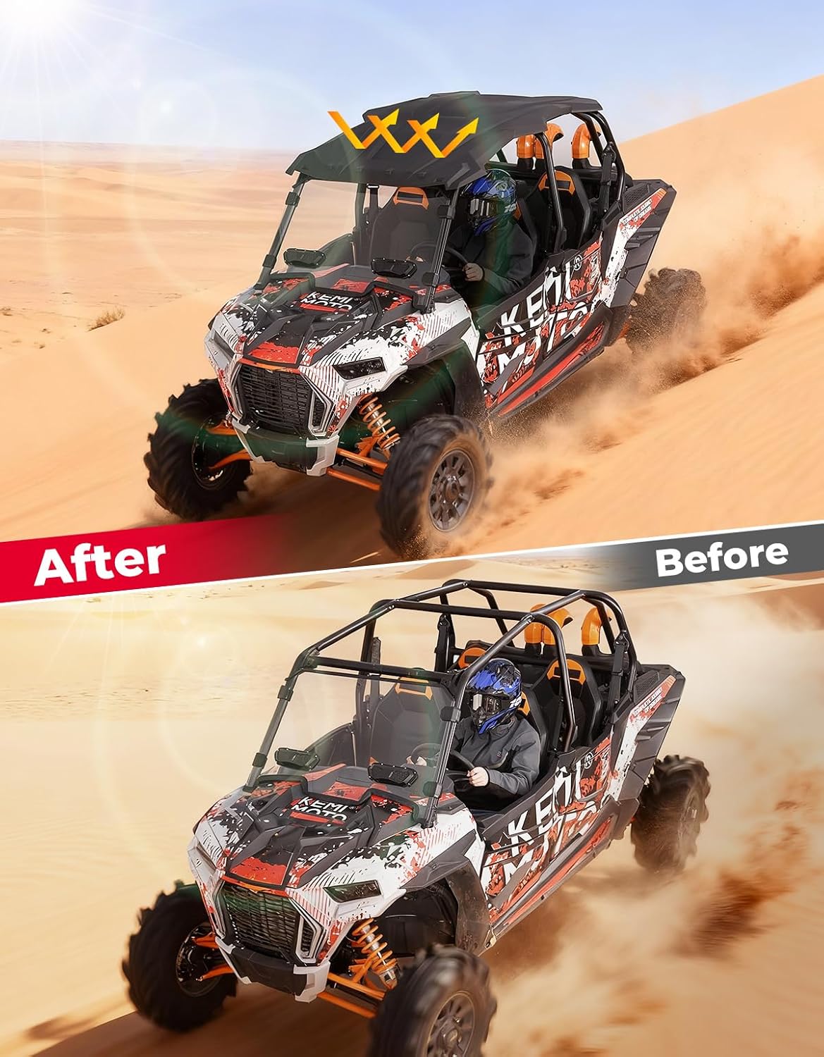 KEMIMOTO RZR XP 4 1000 tettuccio rigido 4 posti HDPE