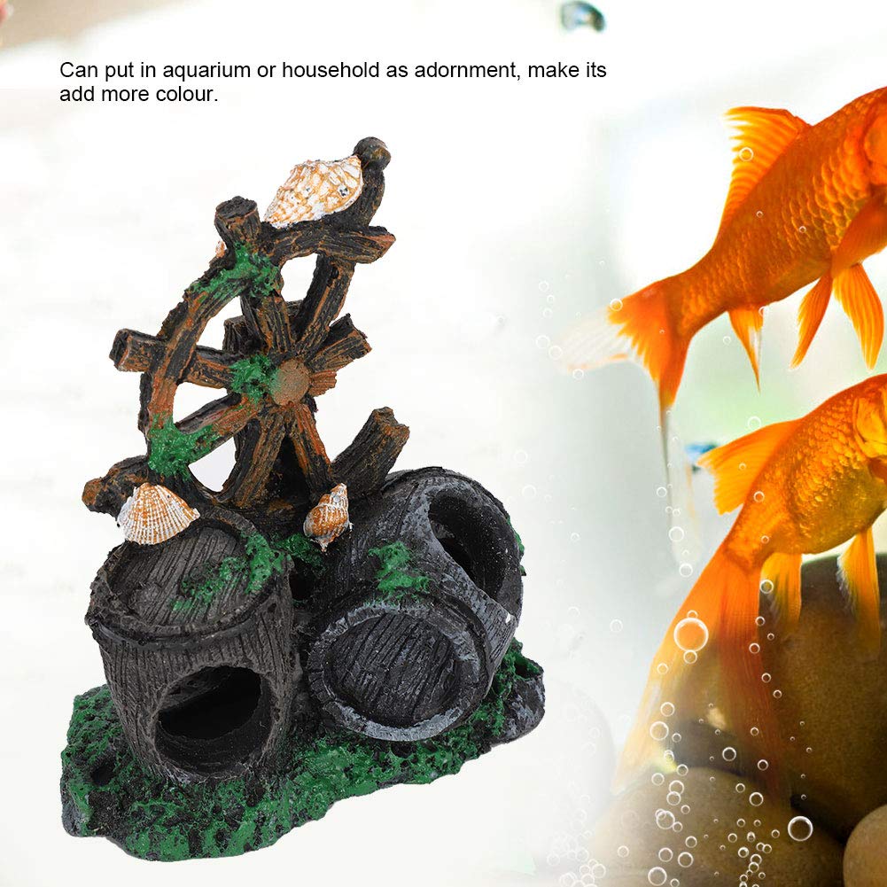 Kuuleyn Botte Vino Decorazione Acquario Resina Nascondiglio