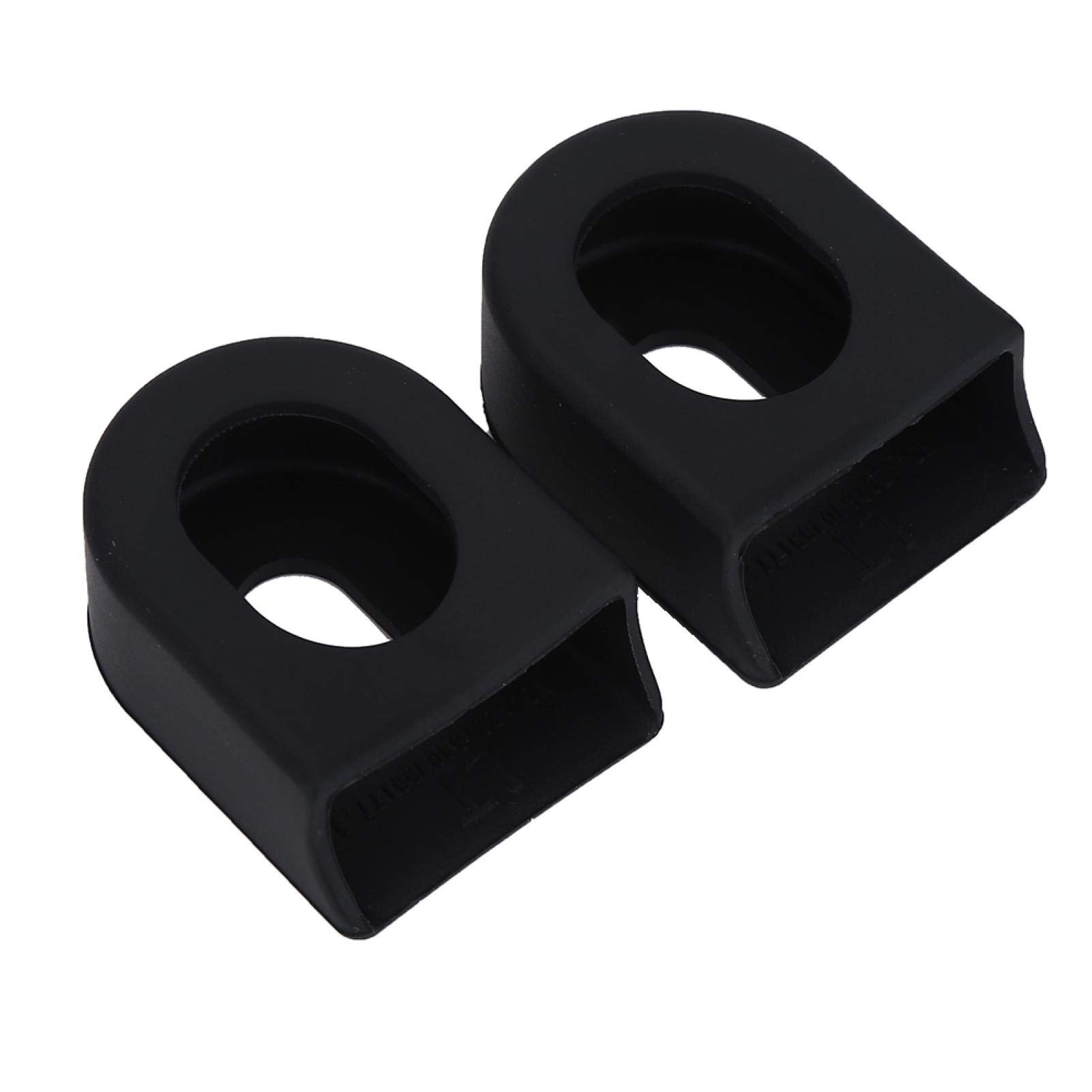 Kuuleyn copri pedivella bici 2 pezzi nero in silicone