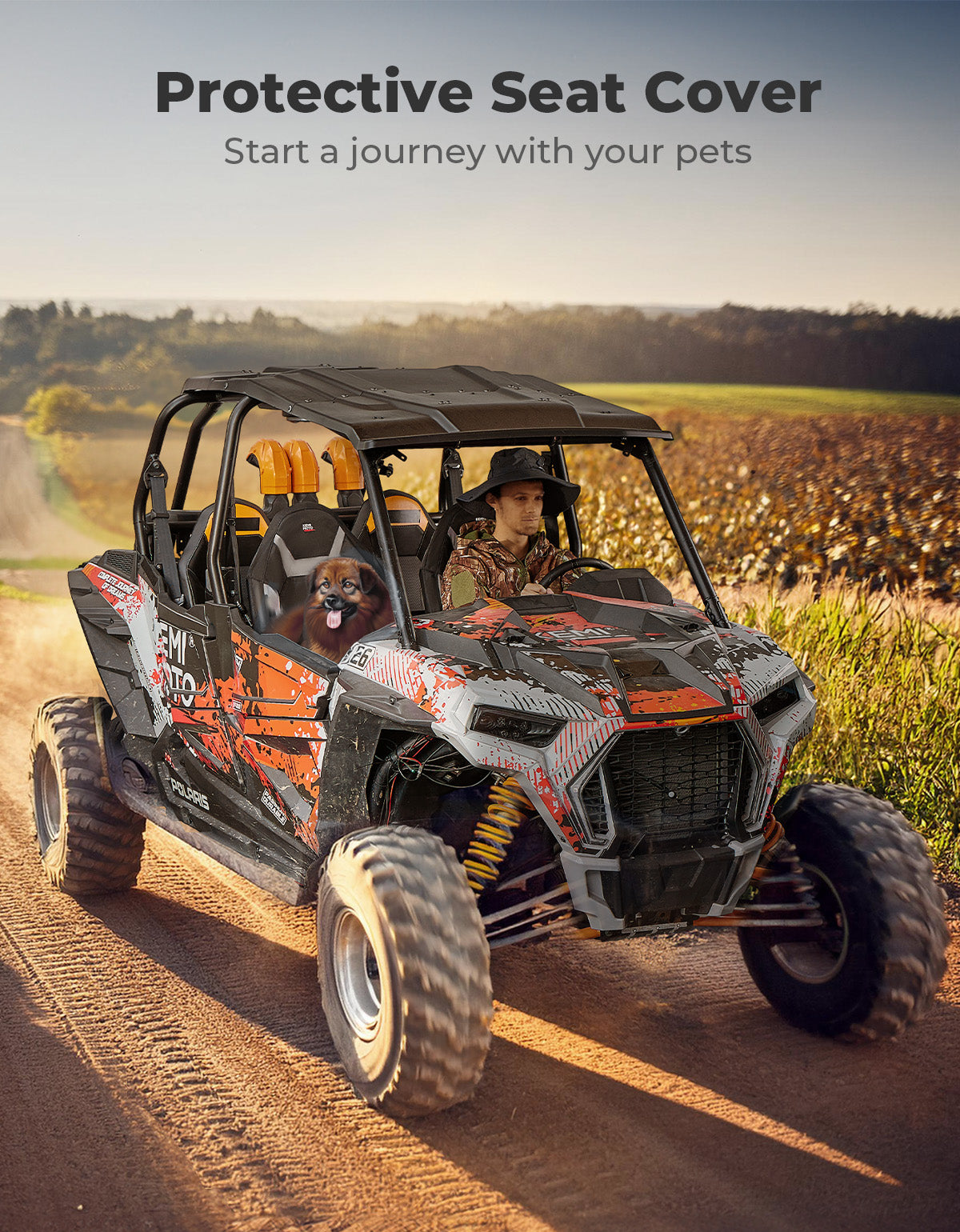 Kemimoto coprisedili RZR XP 1000 impermeabili 1680D