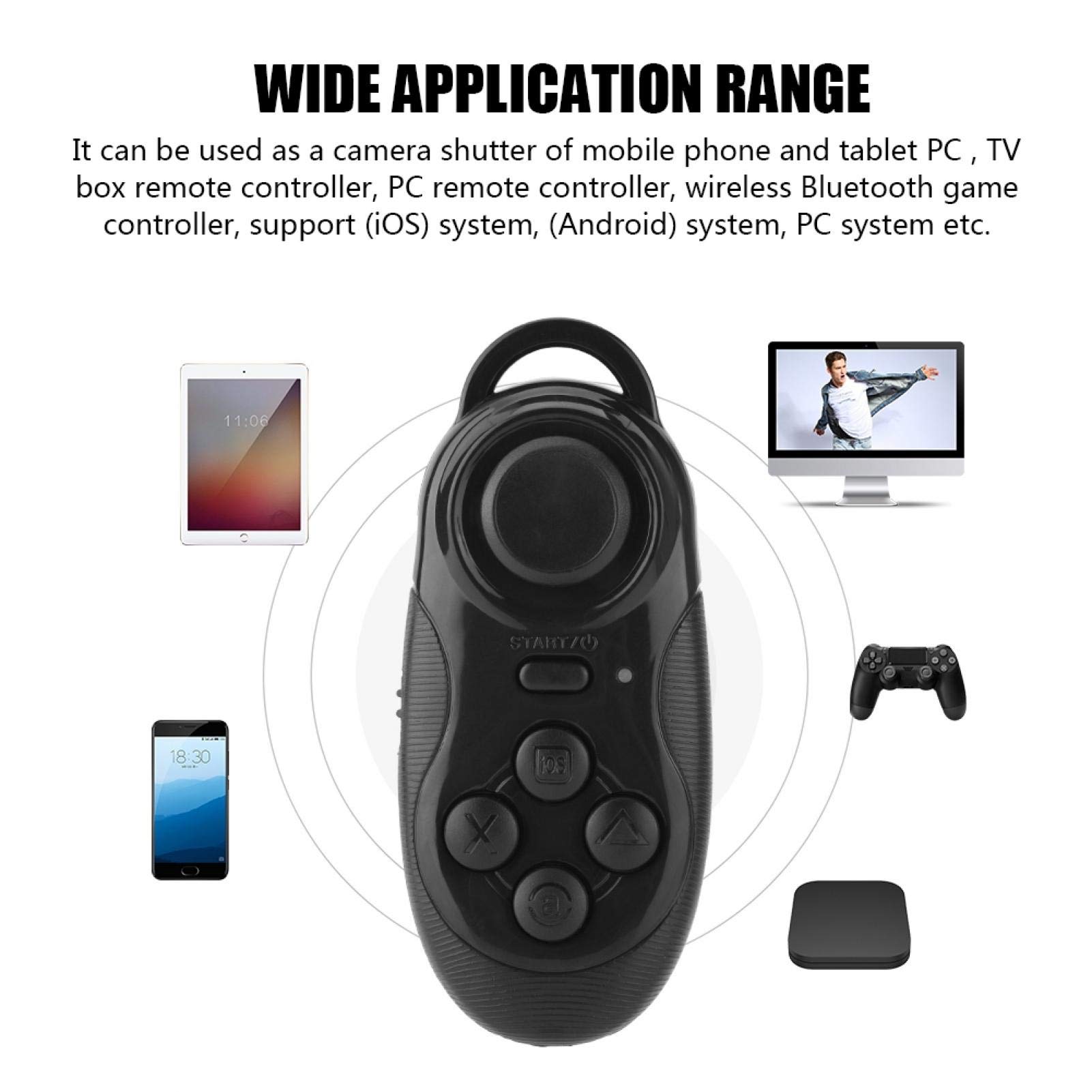 Kuuleyn mini gamepad wireless selfie 10 m nero