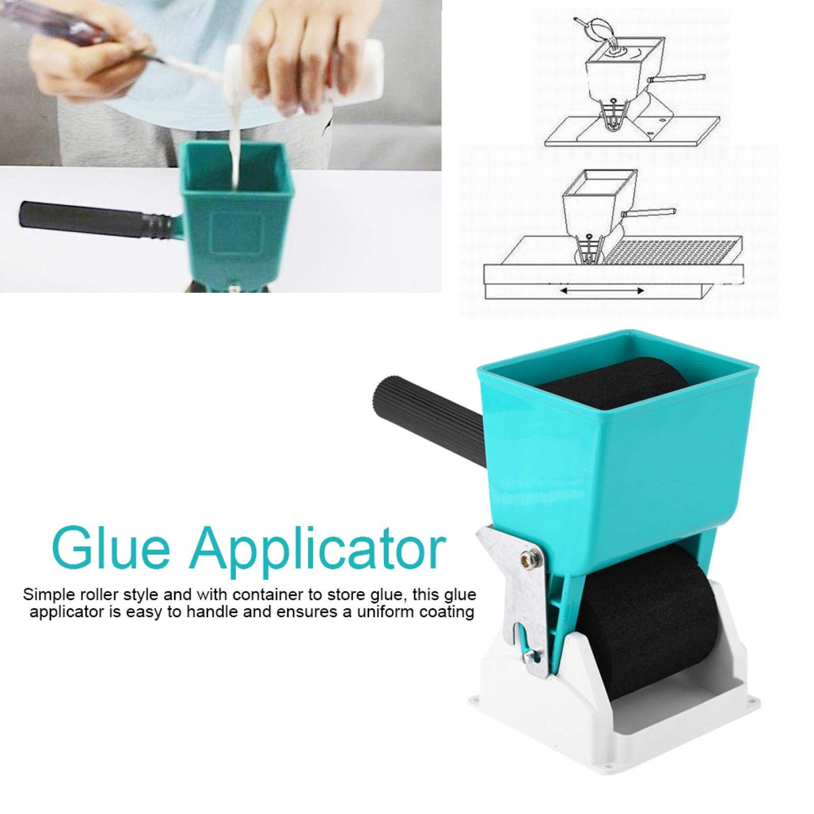 Kuuleyn Applicatore Colla a Rullo 3in 180 ml Falegnameria