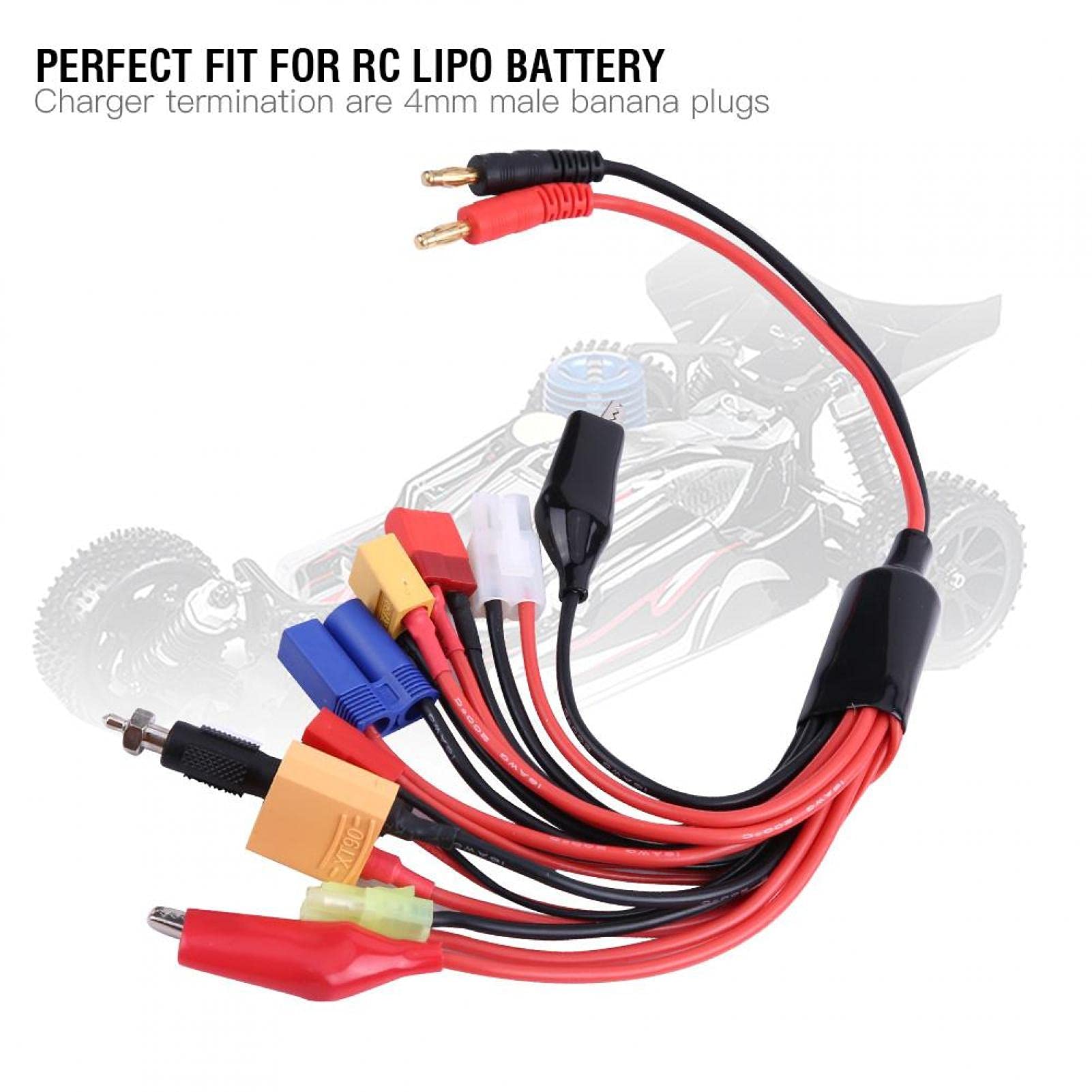 Kuuleyn Cavo Adattatore Ricarica 11 in 1 RC Lipo Banana 4 mm