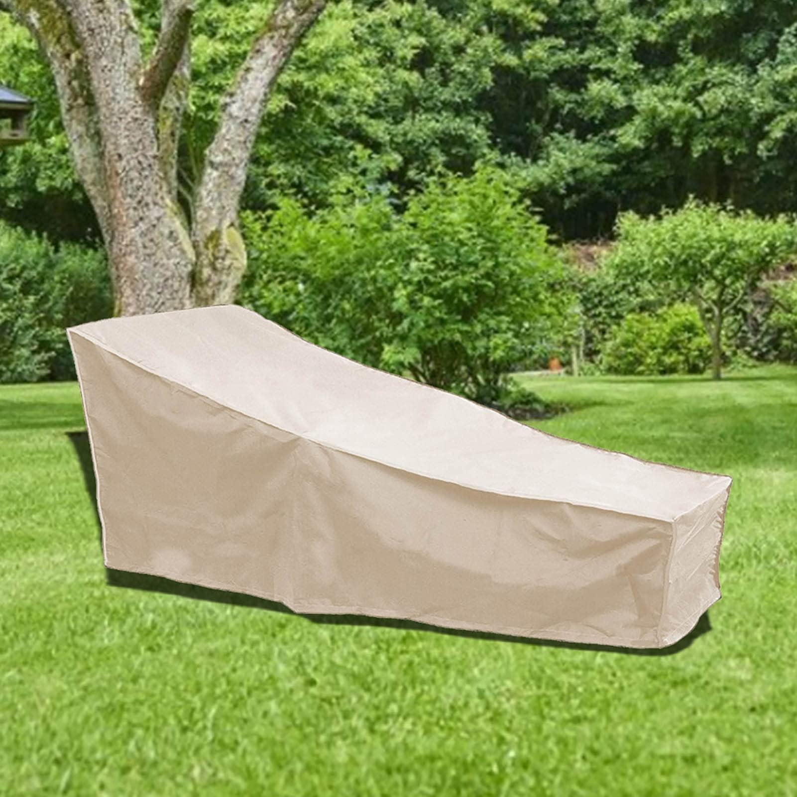 Hapivida Copertura Chaise Longue 208cm Beige 2 Pezzi