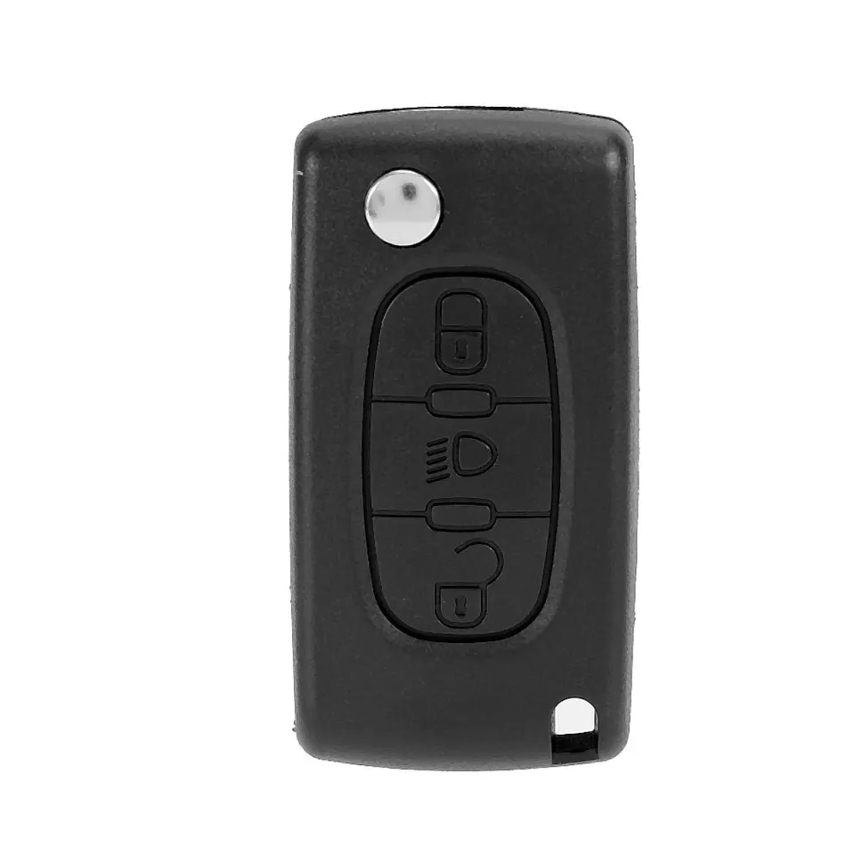 Kuuleyn guscio chiave 3 pulsanti nero per Citroen C3 C4 C5