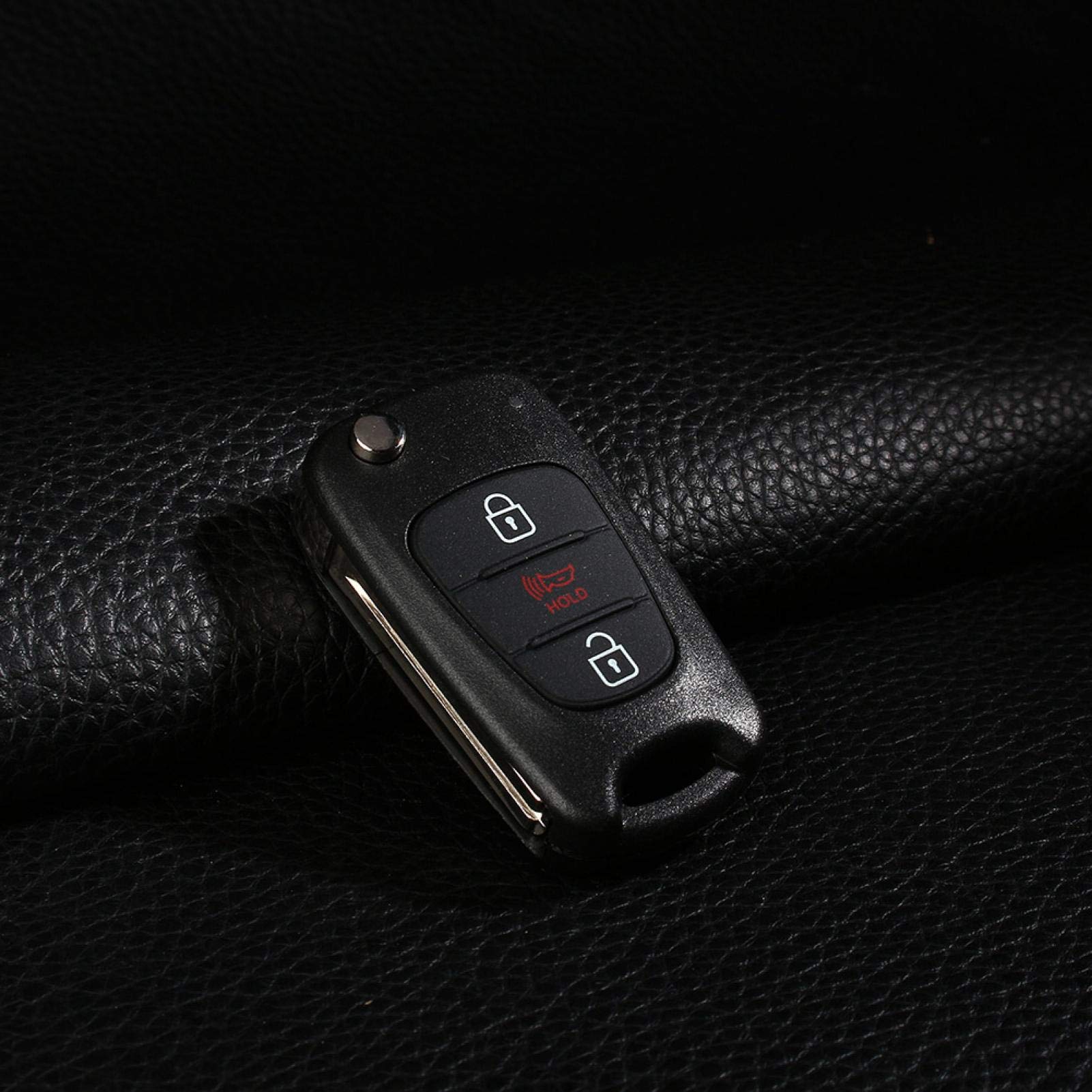 Kuuleyn NYOSEKSAM11ATX guscio chiave flip Kia Soul 3 tasti nero