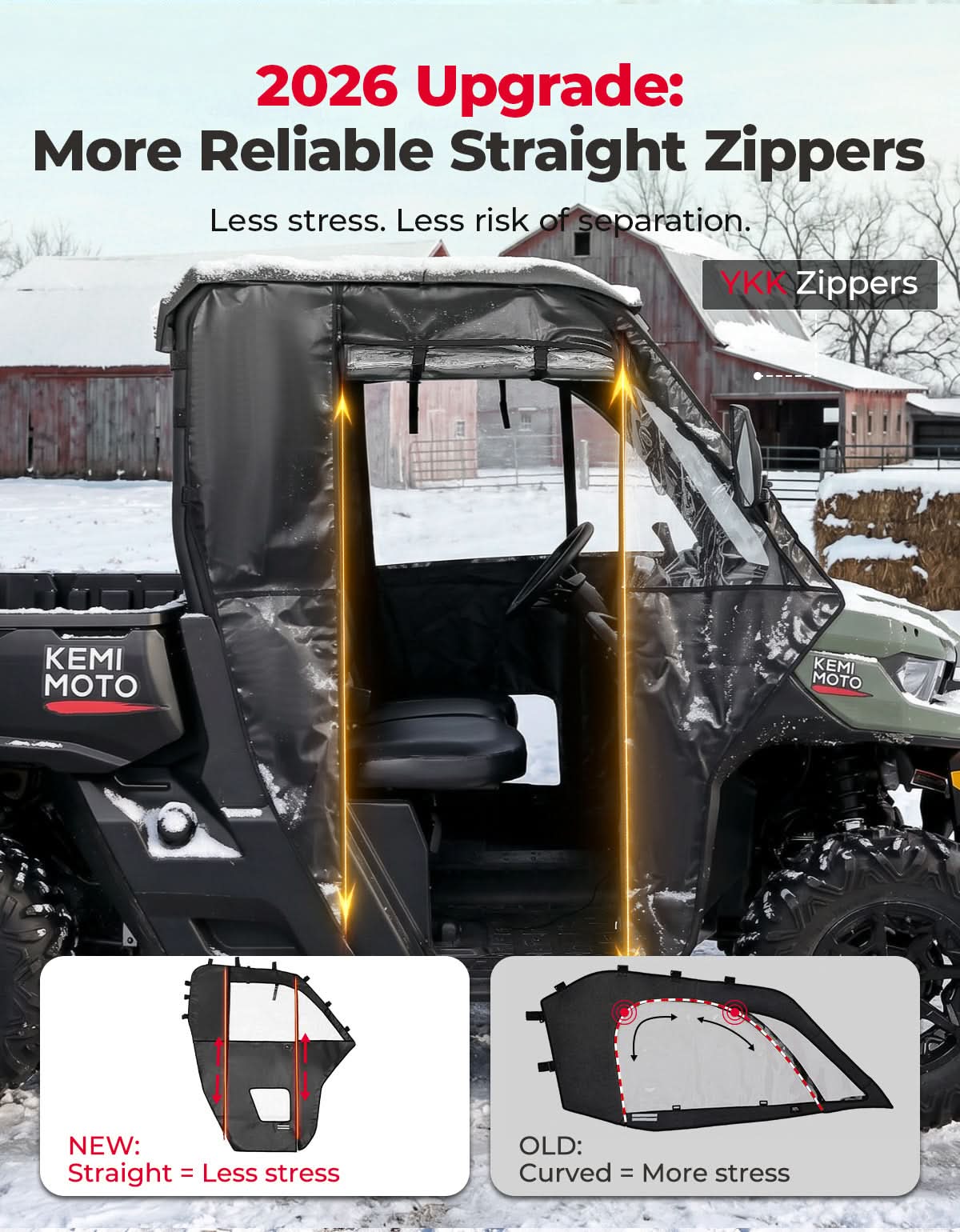 KEMIMOTO Defender porte superiori morbide Can-Am 2016+