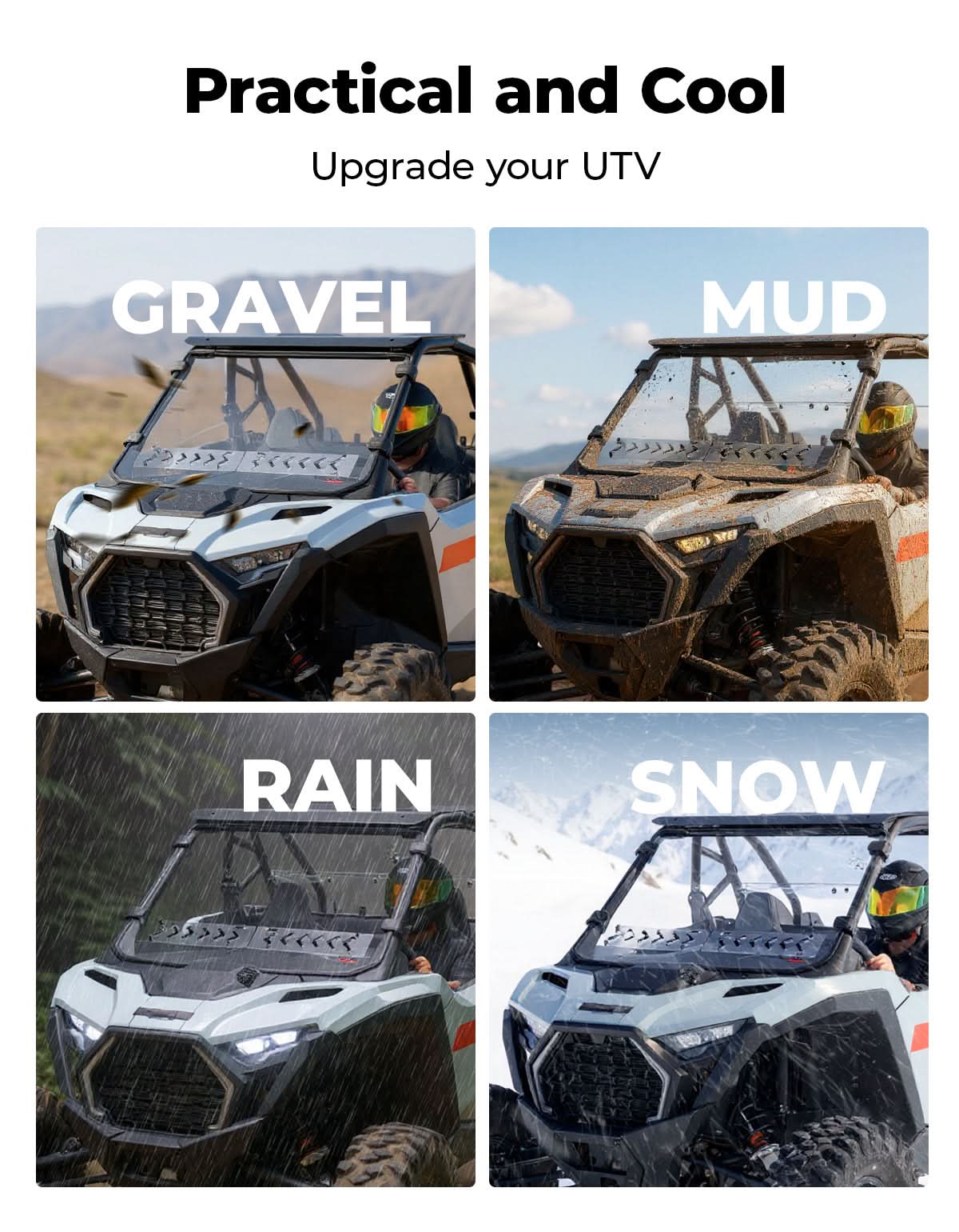 KEMIMOTO RZR PRO Parabrezza Anteriore con Finestra 2025-2026