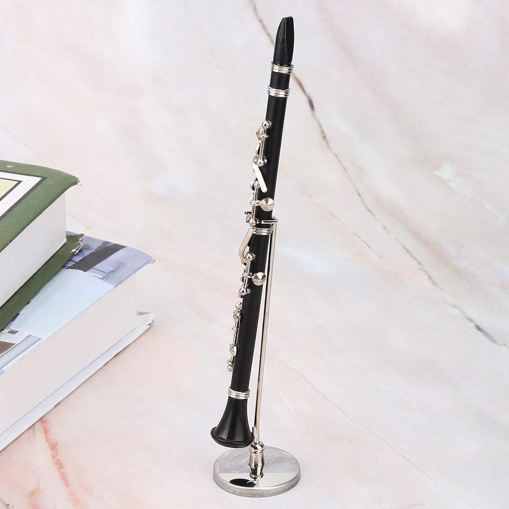 Hapivida clarinetto miniatura modellino 16 cm nero #1 metallo