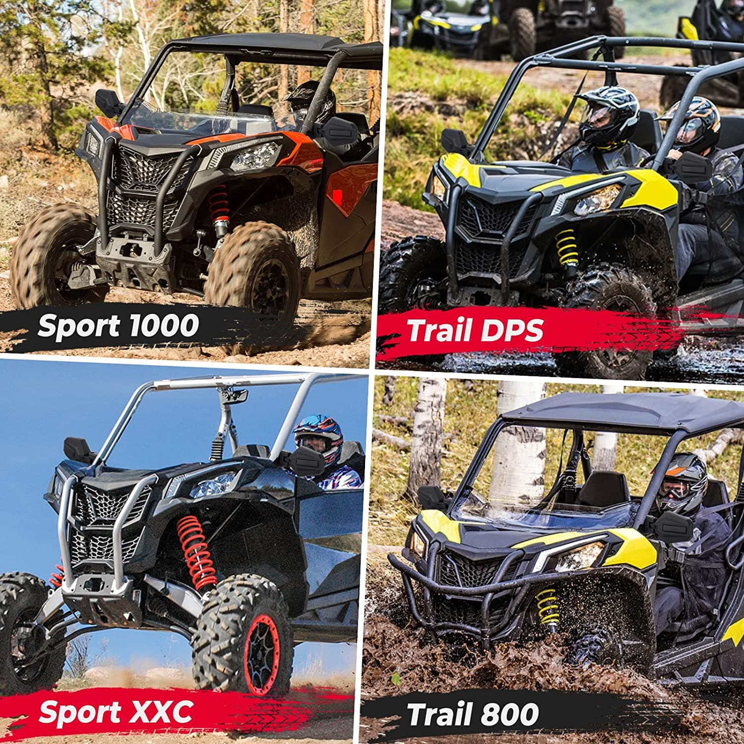 Kemimoto Maverick Sport Trail specchietti laterali coppia ABS