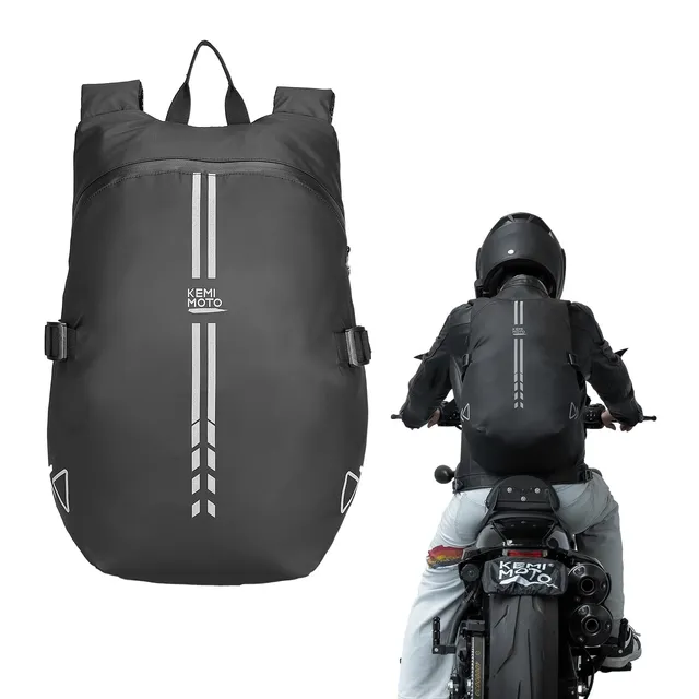 KEMIMOTO Zaino Moto 40L Porta Casco Impermeabile
