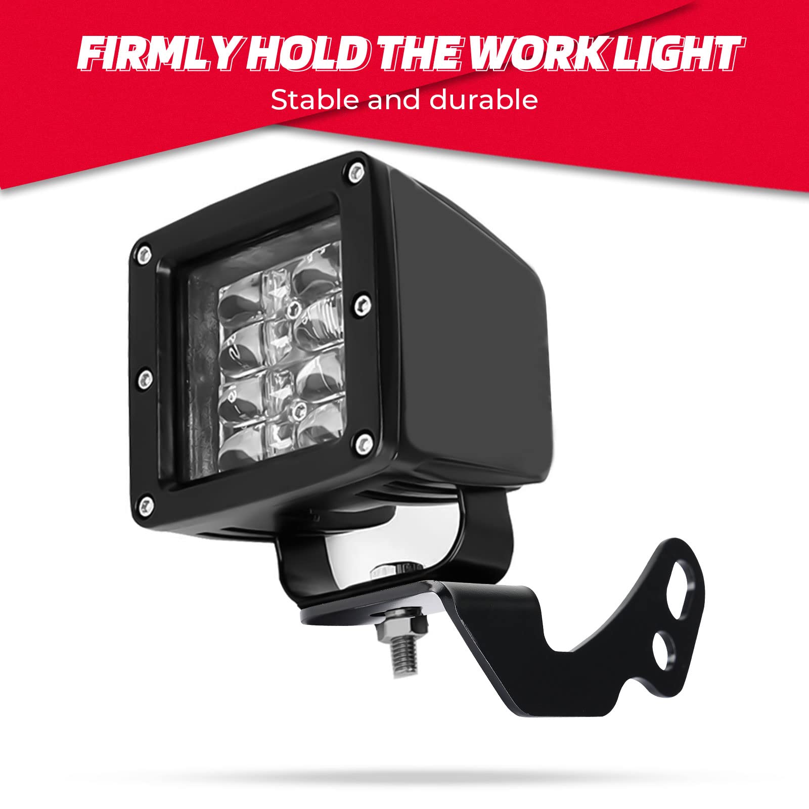 KEMIMOTO RZR staffe faro montante A 2 pezzi inox