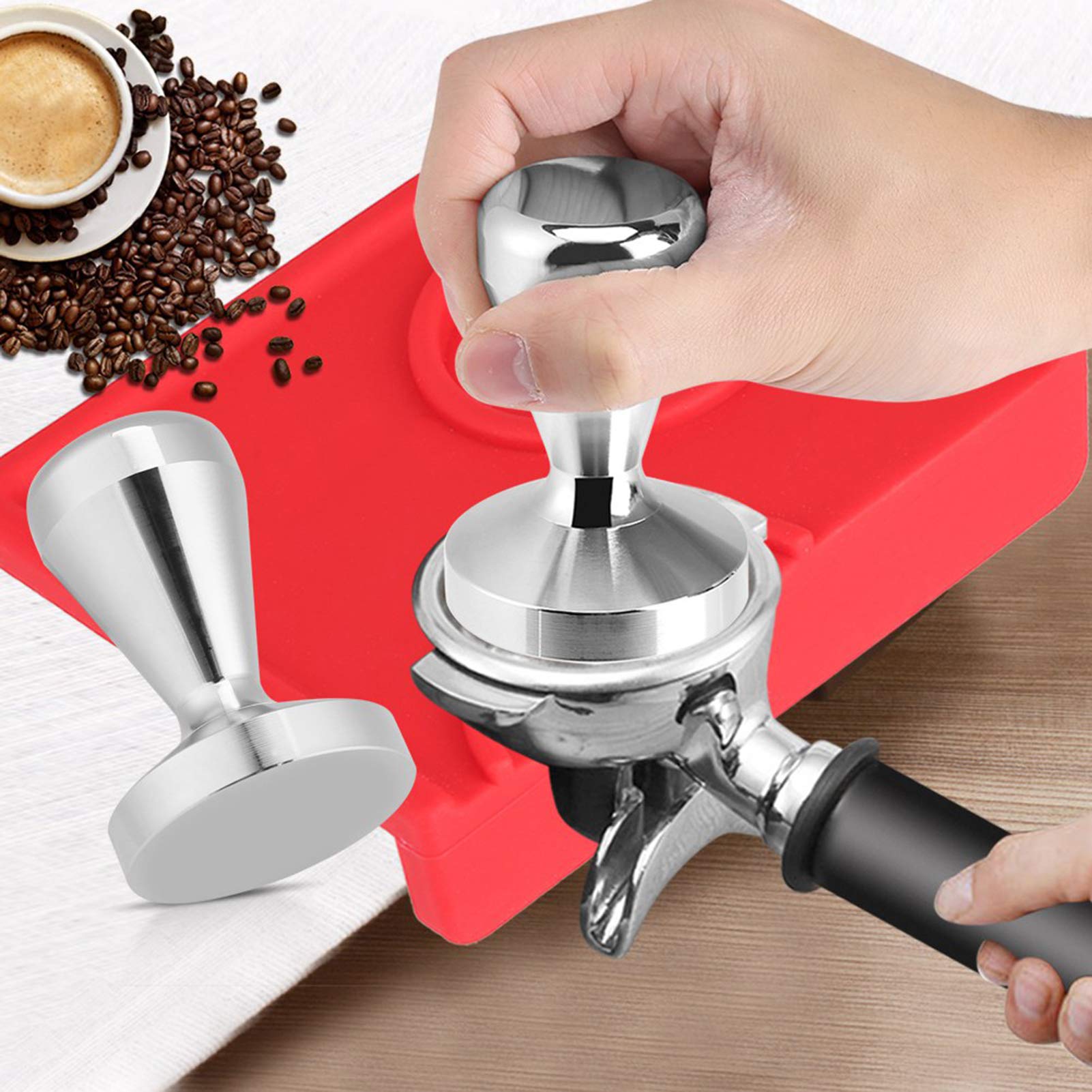 Kuuleyn Pressino Caffè Acciaio Inox 57,5 mm Base Piatta