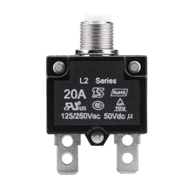 Kuuleyn Interruttore Termico 20A Sovraccarico 125/250V Ripristino