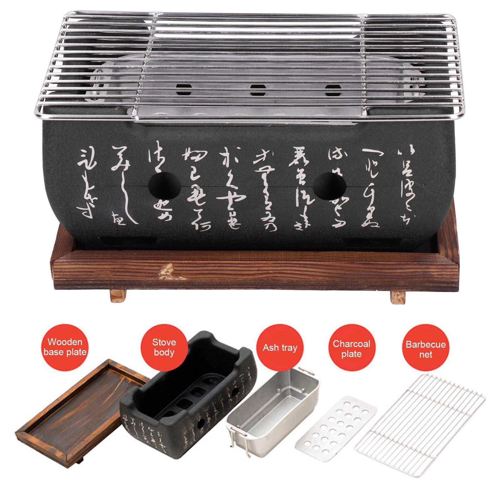 Kuuleyn Griglia Barbecue Giapponese Mini Alluminio