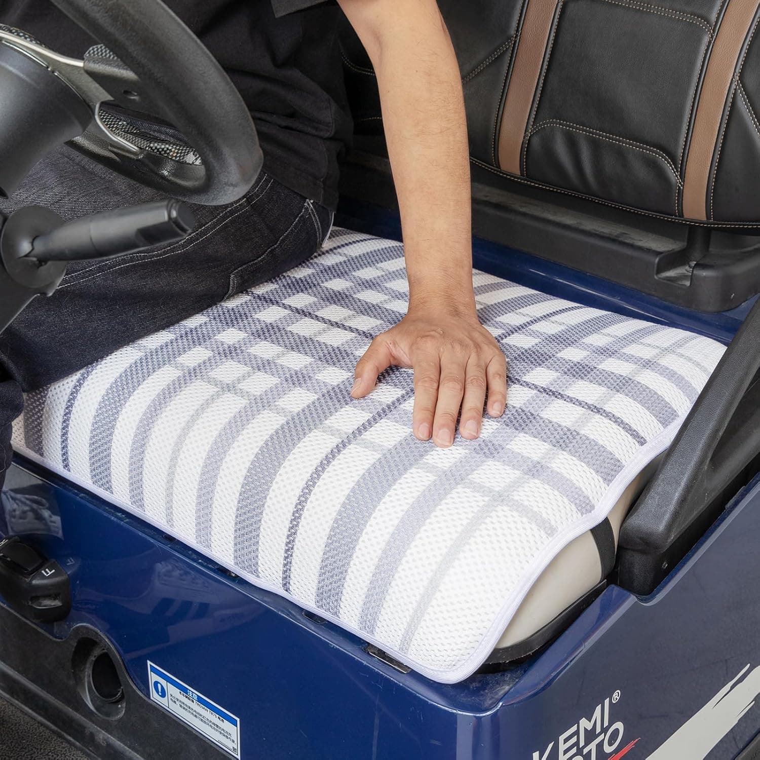 KEMIMOTO Coprisedile Golf Cart 2 Posti Azzurro Chiaro