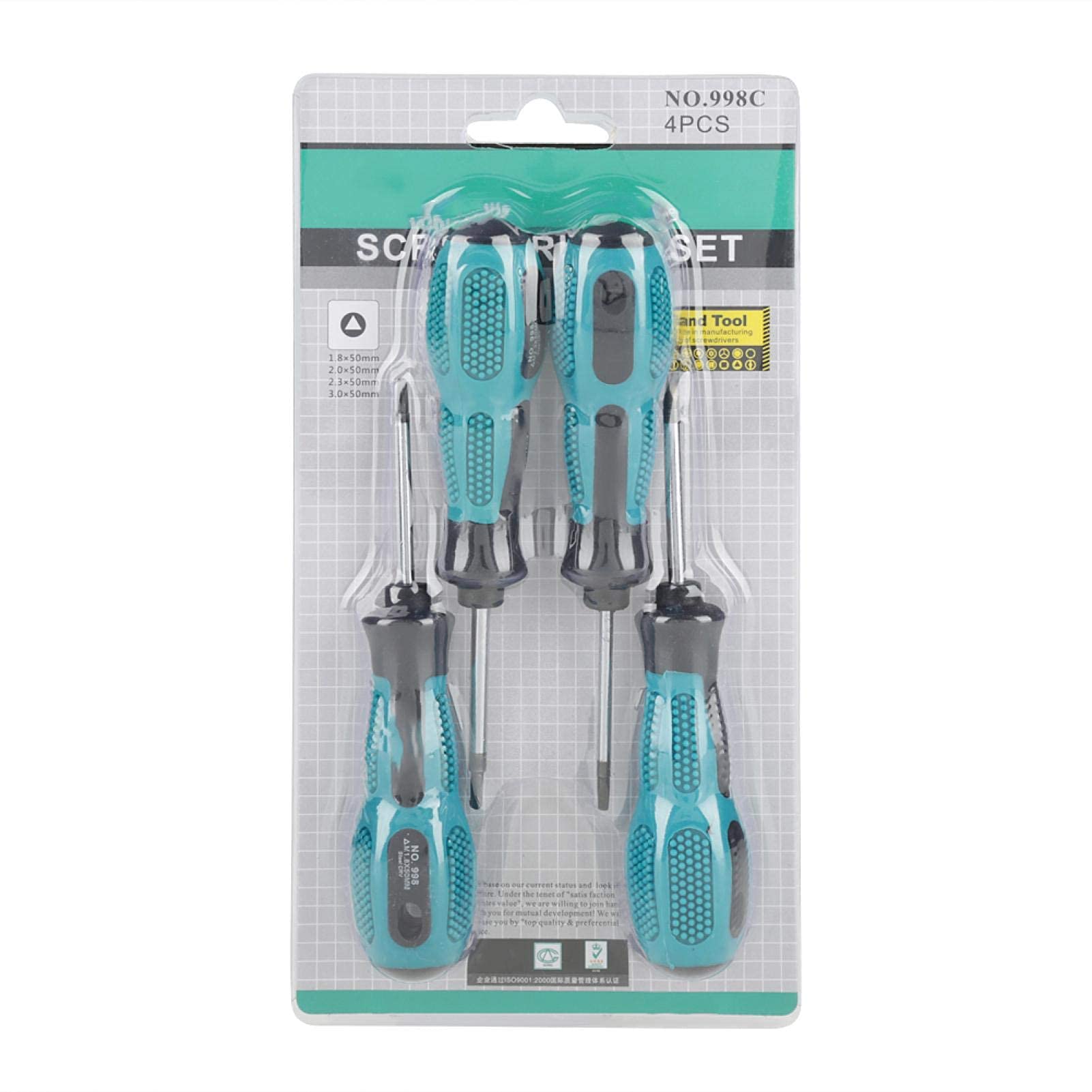 Kuuleyn Set 4 cacciaviti triangolari magnetici 1,8-3 mm