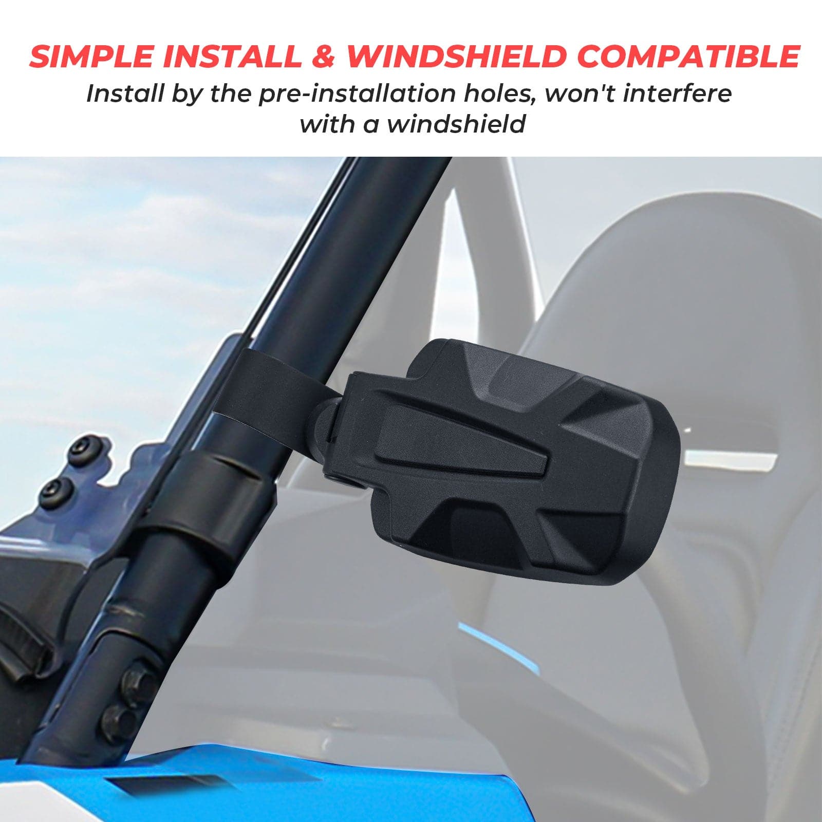 KEMIMOTO RZR specchietto laterale rollbar 44 mm
