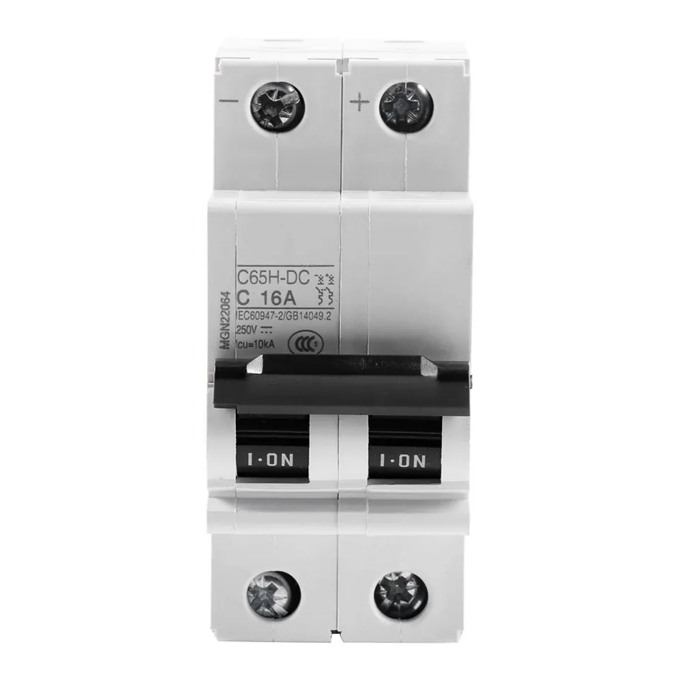 Kuuleyn 2P 250V 16A interruttore magnetotermico DC per solare