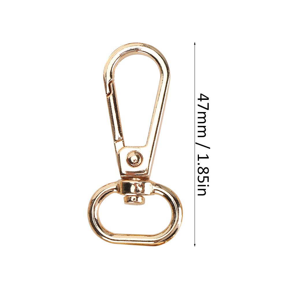 AOWINHIT Fibbia Portachiavi Ottone Anello 13 mm 10 Pezzi
