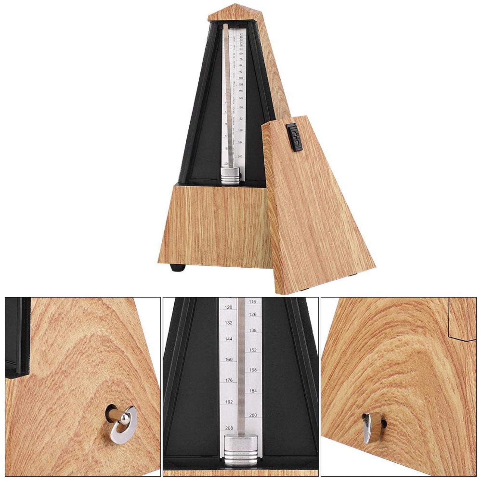 Kuuleyn Metronomo Meccanico Torre 40-208 BPM Legno Chiaro