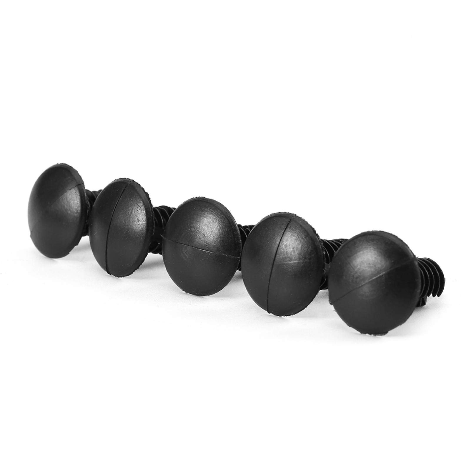 Kuuleyn clip rivetti nylon nero 6,4 mm 100 pezzi auto