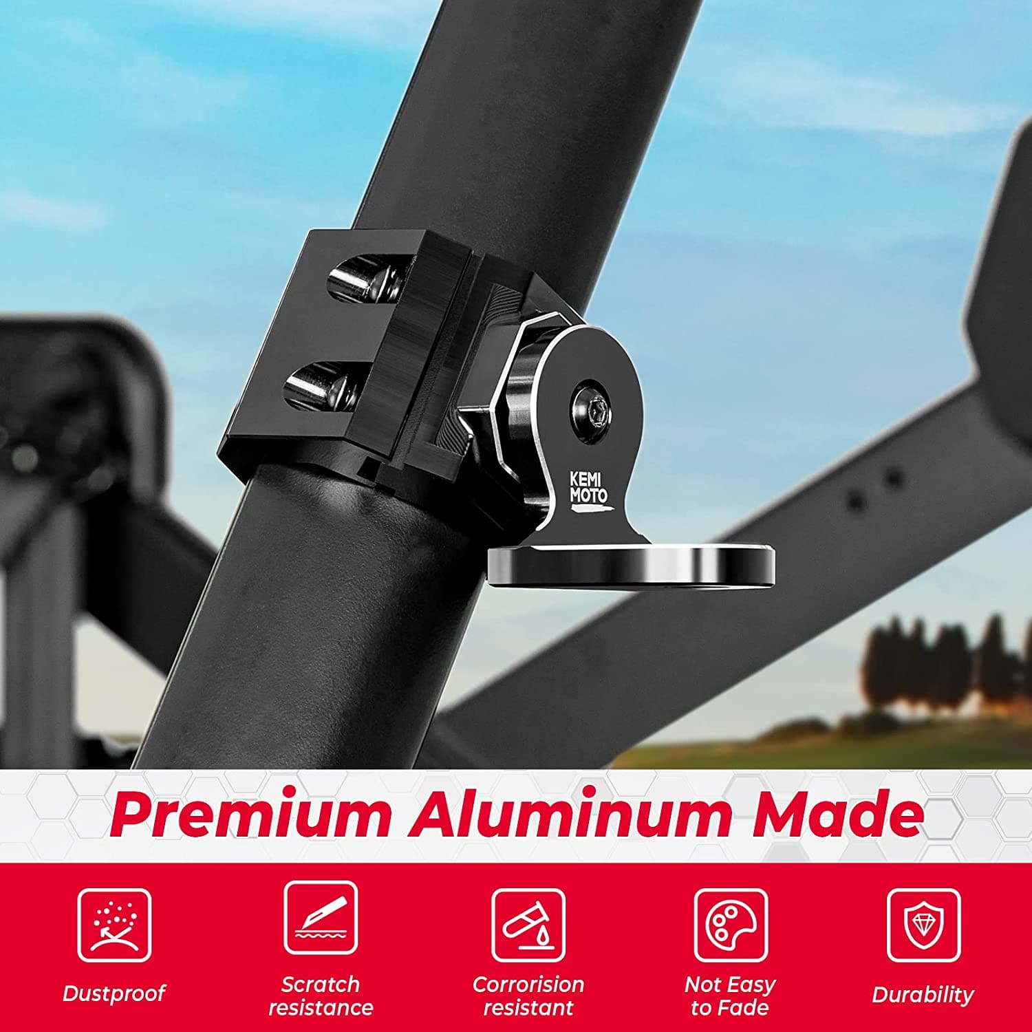 KEMIMOTO Supporto Antenna Whip Cage Alluminio