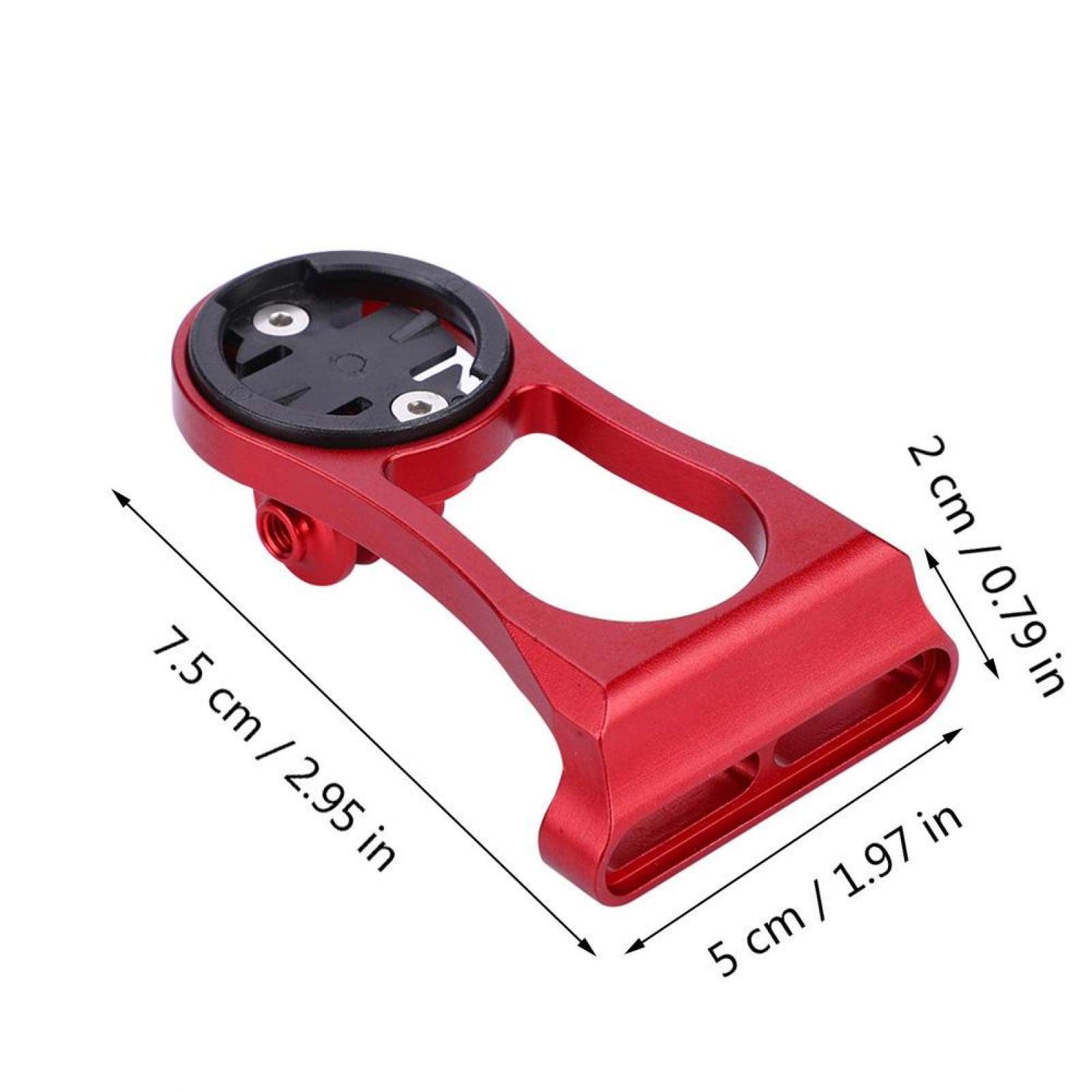 Kuuleyn Supporto manubrio bici computer e camera rosso