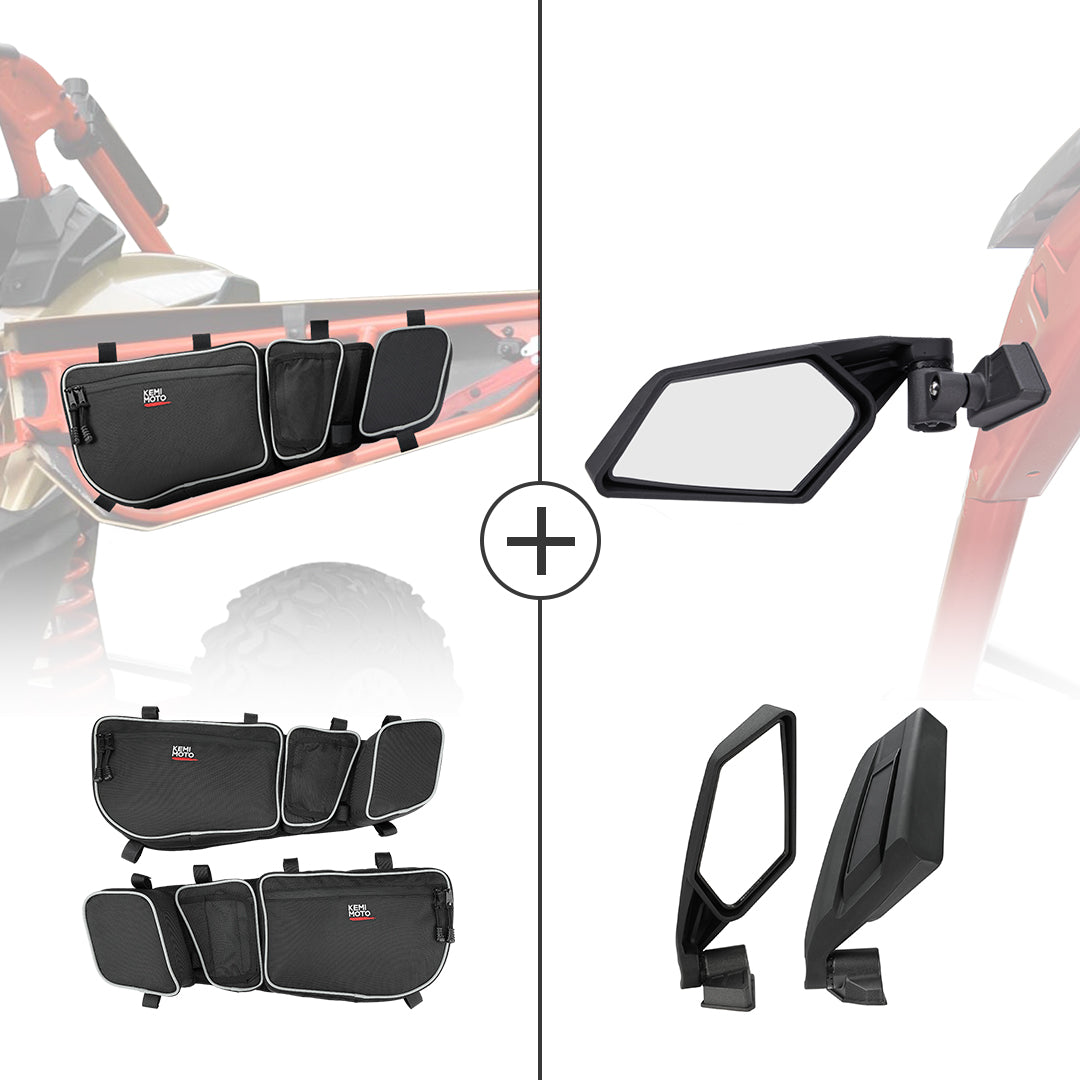 Kemimoto Maverick X3 borse porta + specchi laterali kit anteriore