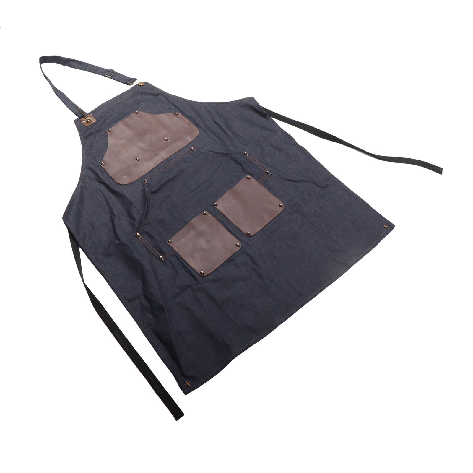 Kuuleyn Grembiule da Lavoro Denim Regolabile con Tasche