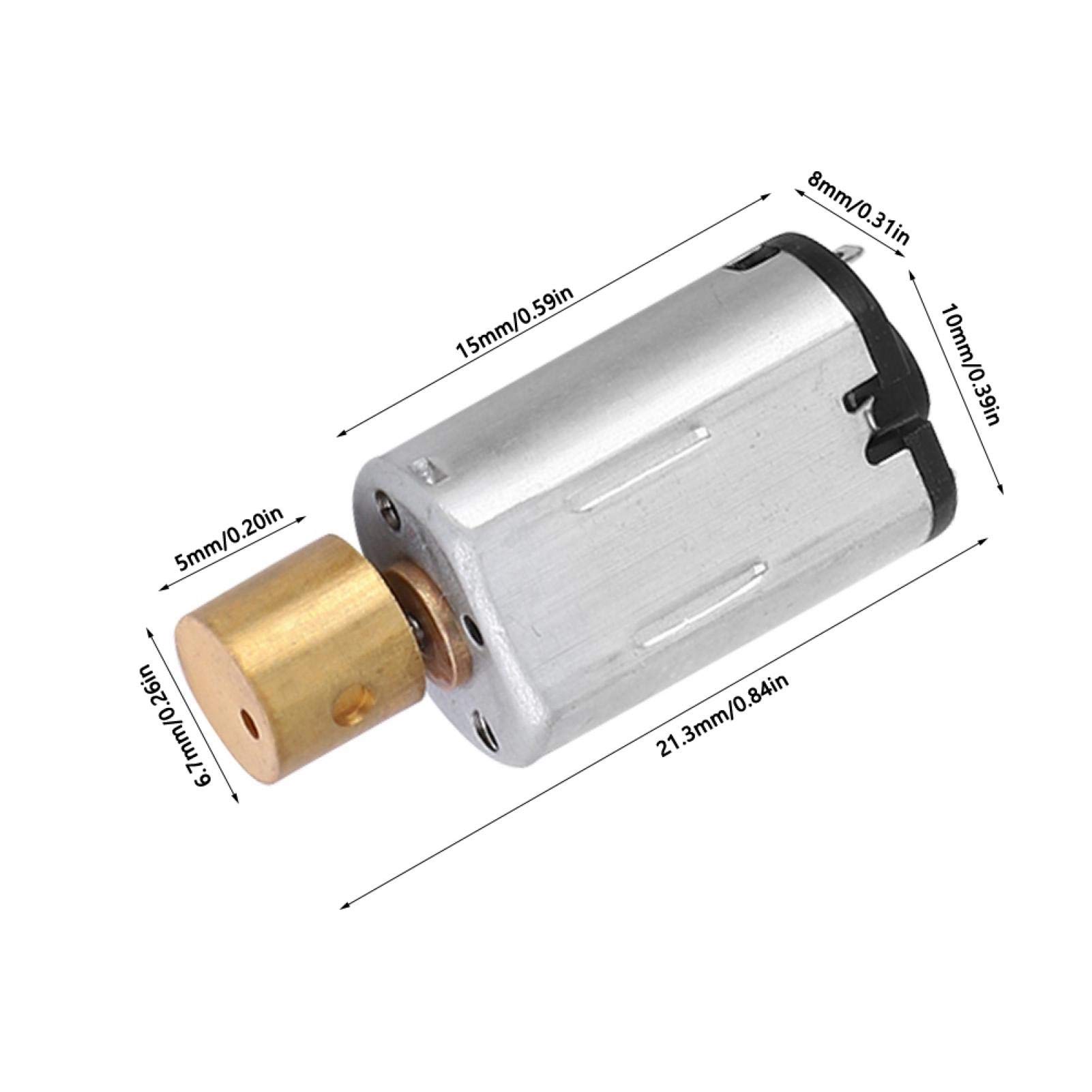 Kuuleyn Motore vibrazione eccentrico ottone 1,5-6V 3 pezzi