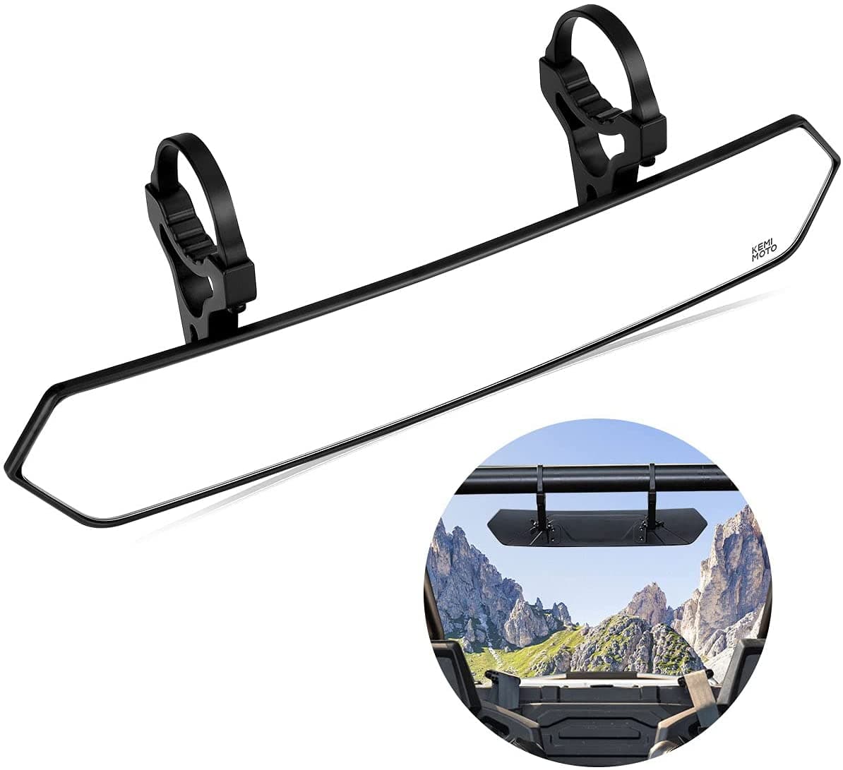 KEMIMOTO Rear Mirror specchietto centrale UTV 38-51 mm 15"