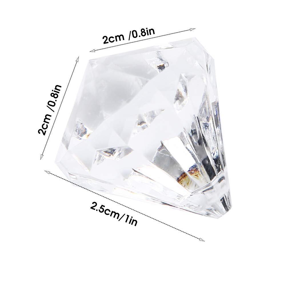 AOWINHIT Ciondoli Diamante Acrilico 2,5 cm 20 Pezzi fai da te