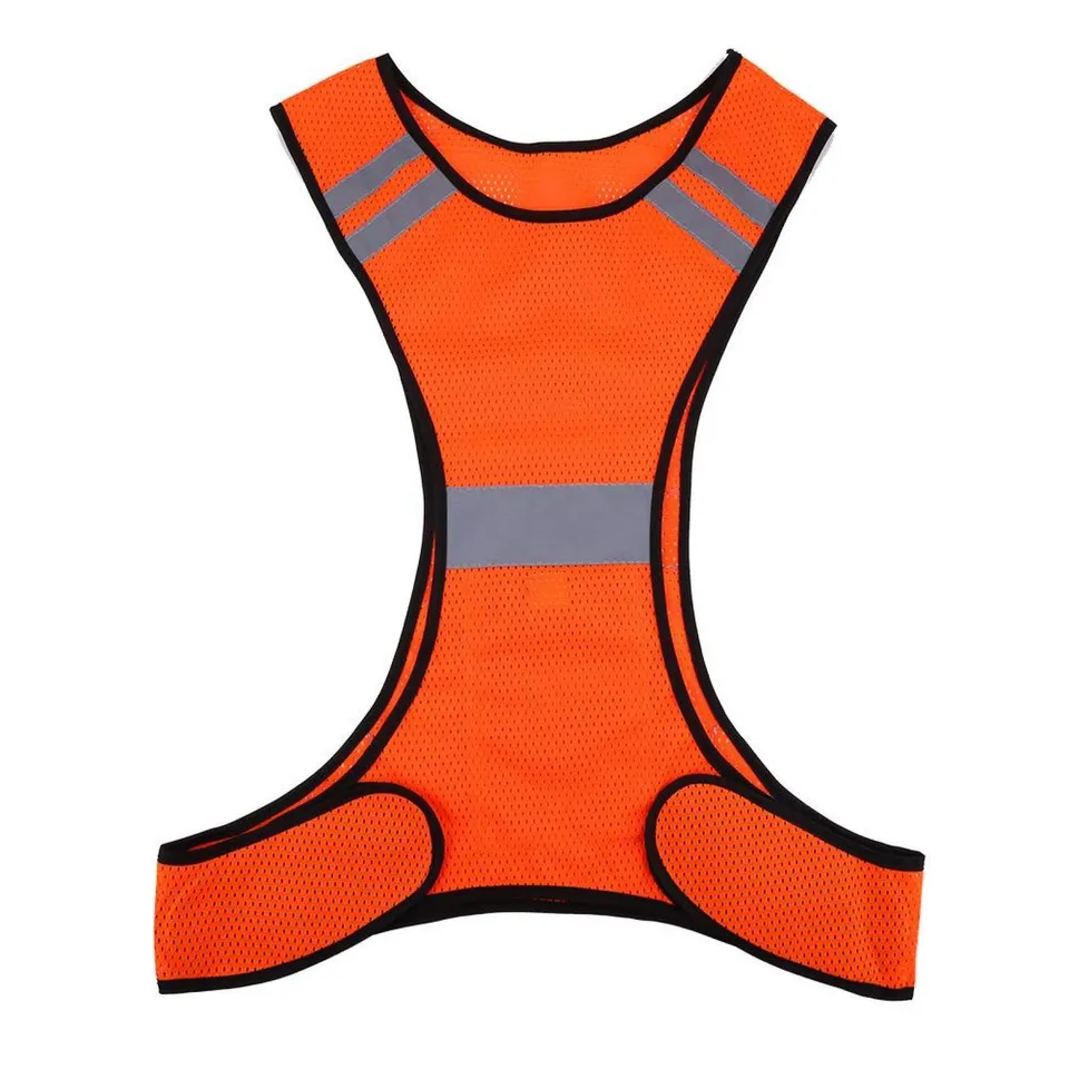 Kuuleyn Gilet Sicurezza Riflettente Rosso Regolabile